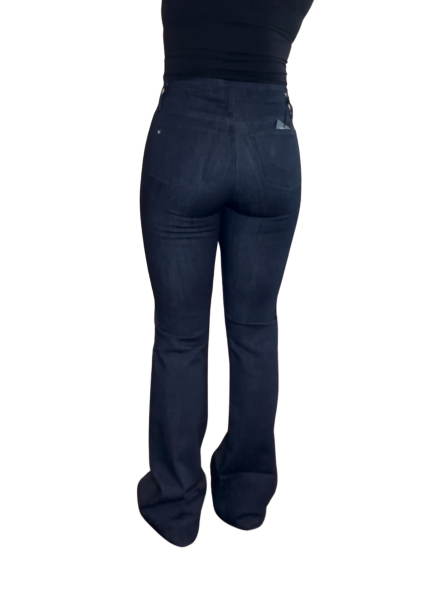 BELLA : Trouser Flare (Midnight) Navy Stitch Haala Denim