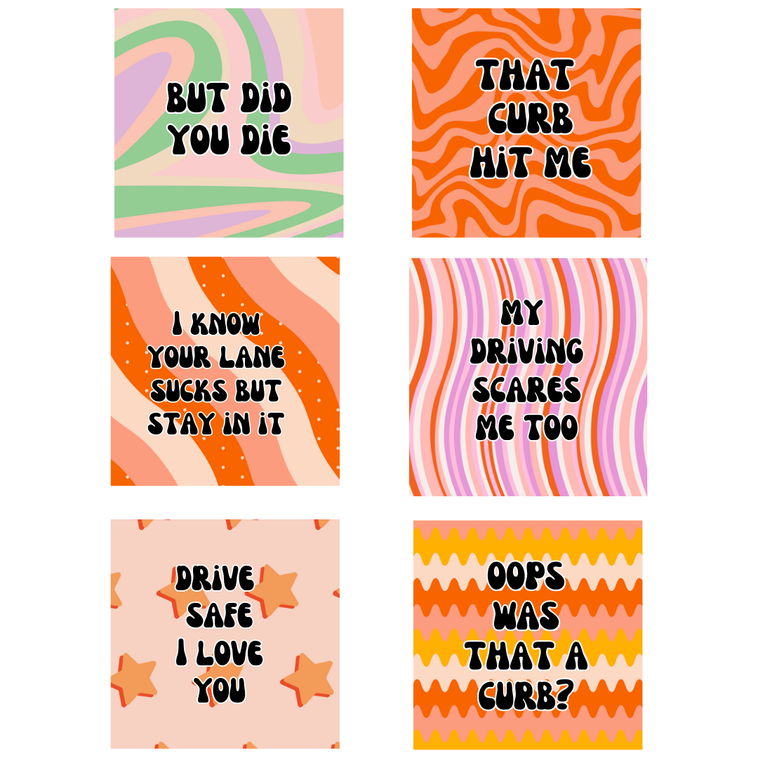 Car Coasters - Fun Sayings - #1