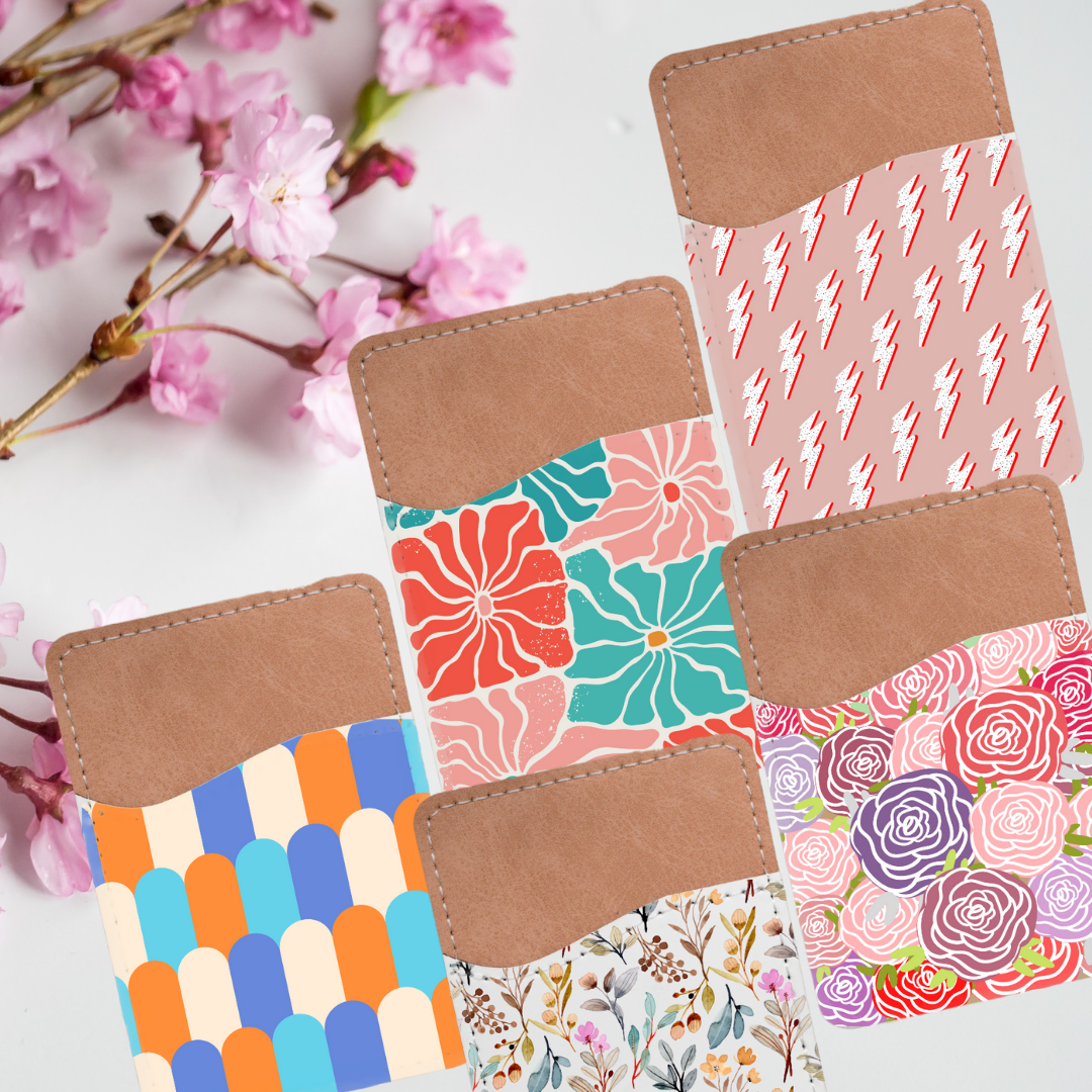 Phone Wallet Card Holder - girly, retro, chic