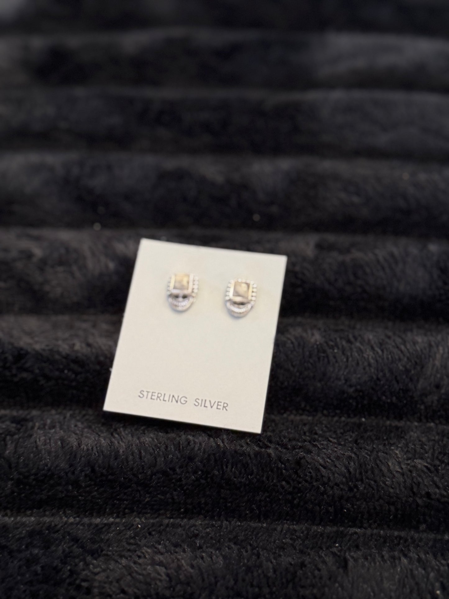 Hada Collection White Buffalo Assorted Earrings