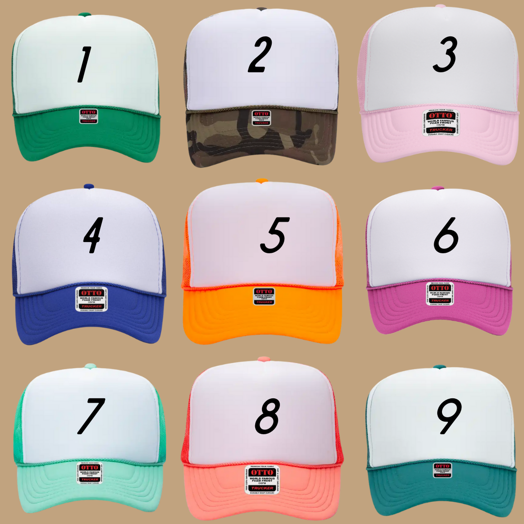 MAMA BRIGHT TRUCKER HAT *17 COLORS