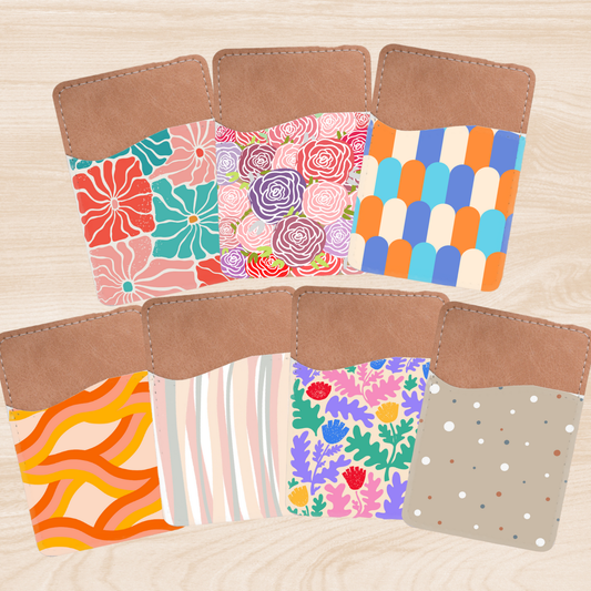 Phone Wallet Card Holder - girly, retro, chic