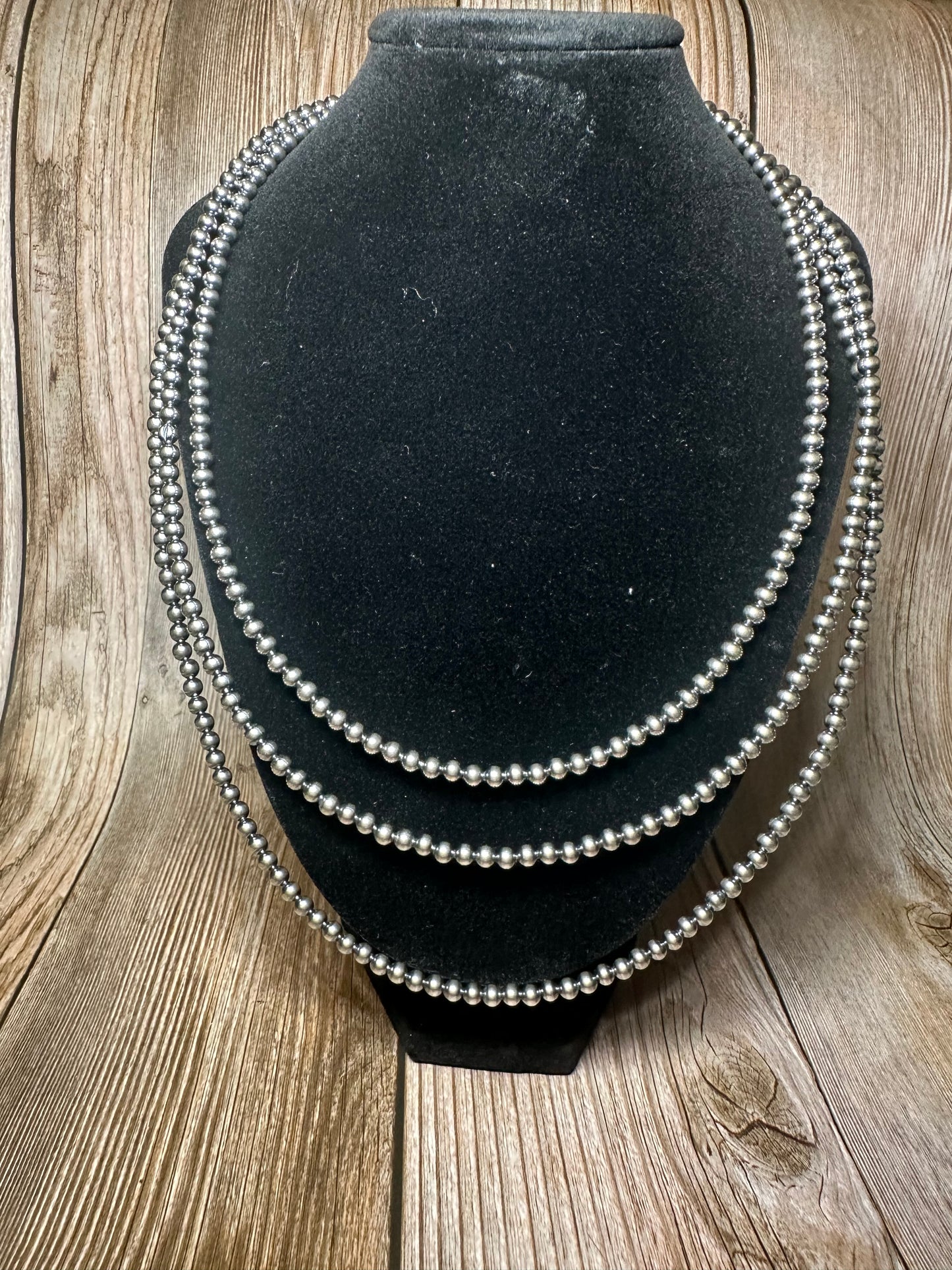 4mm  Build Your Own Sterling Silver Pearls Necklace 14"-24"