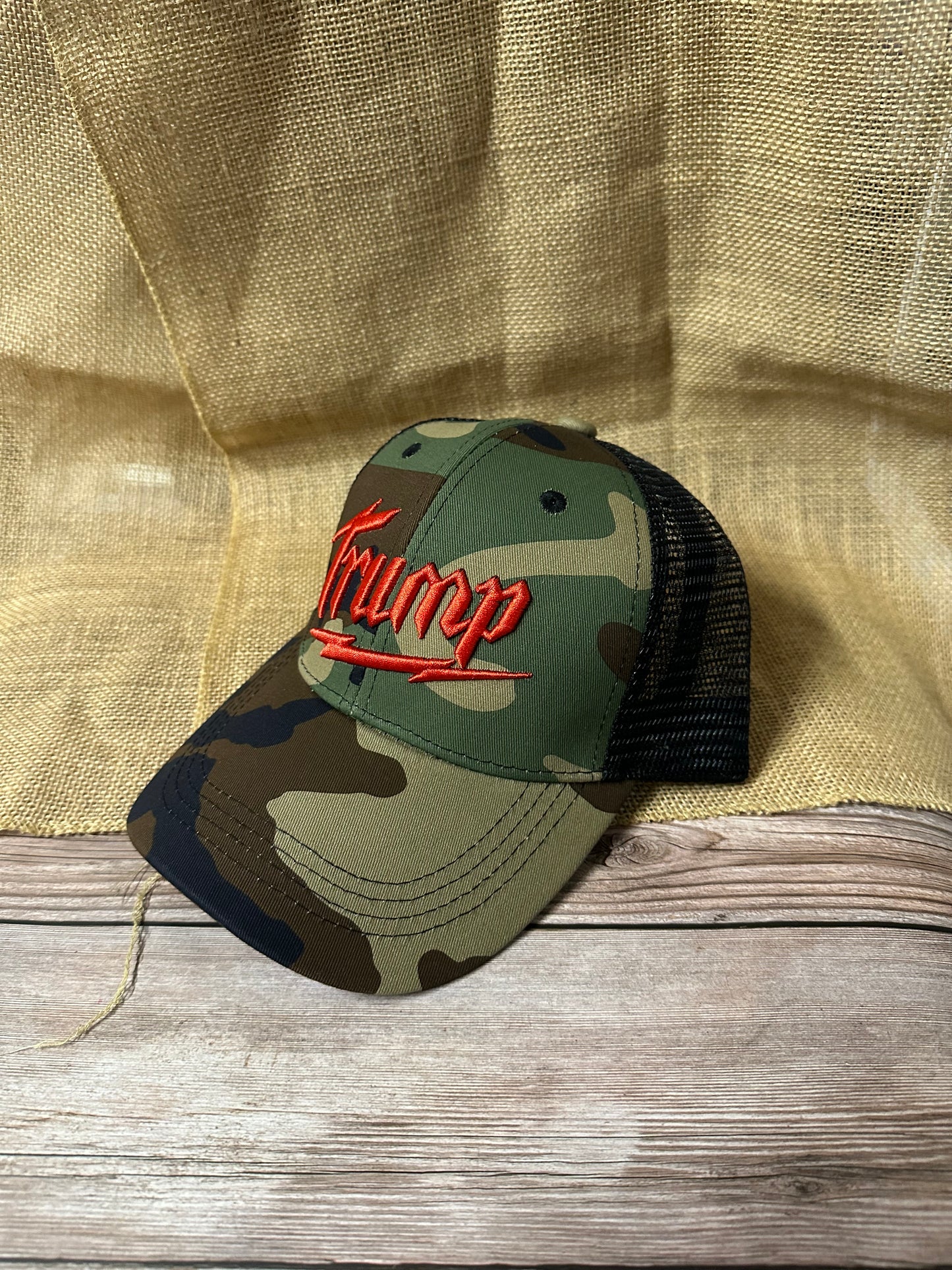 Trump Lightning Bolt - Camo Trucker Hat