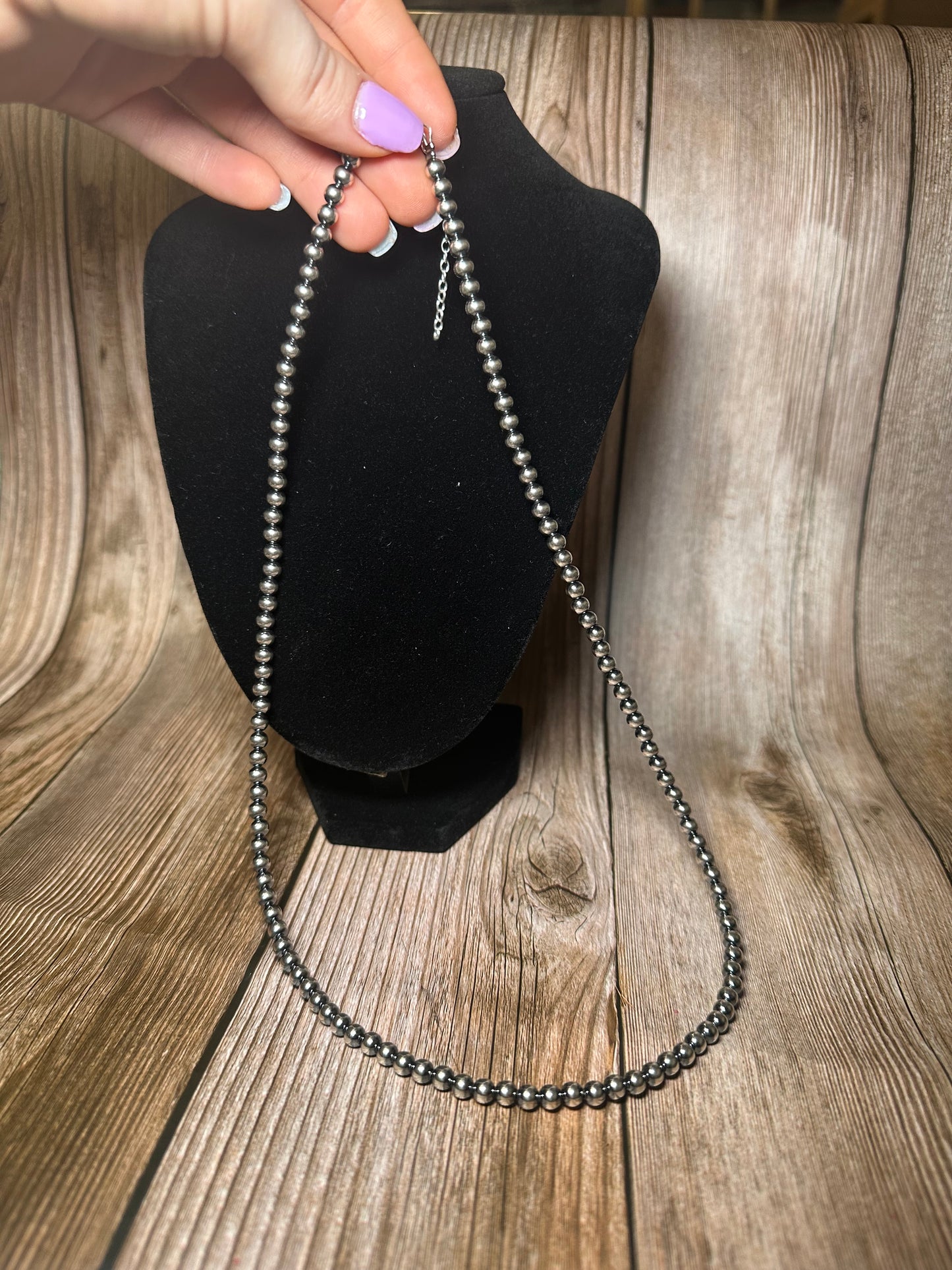 5mm Build Your Own Sterling Silver Pearls Necklace 14"-24"