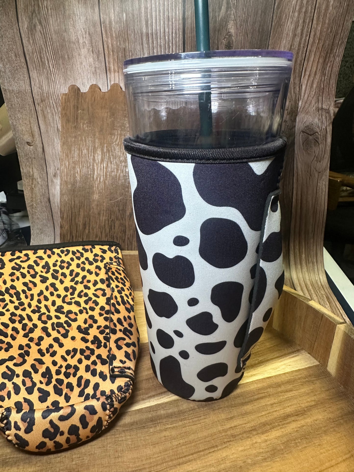 Animal Print Tumbler Drink Sleeve/Cooler