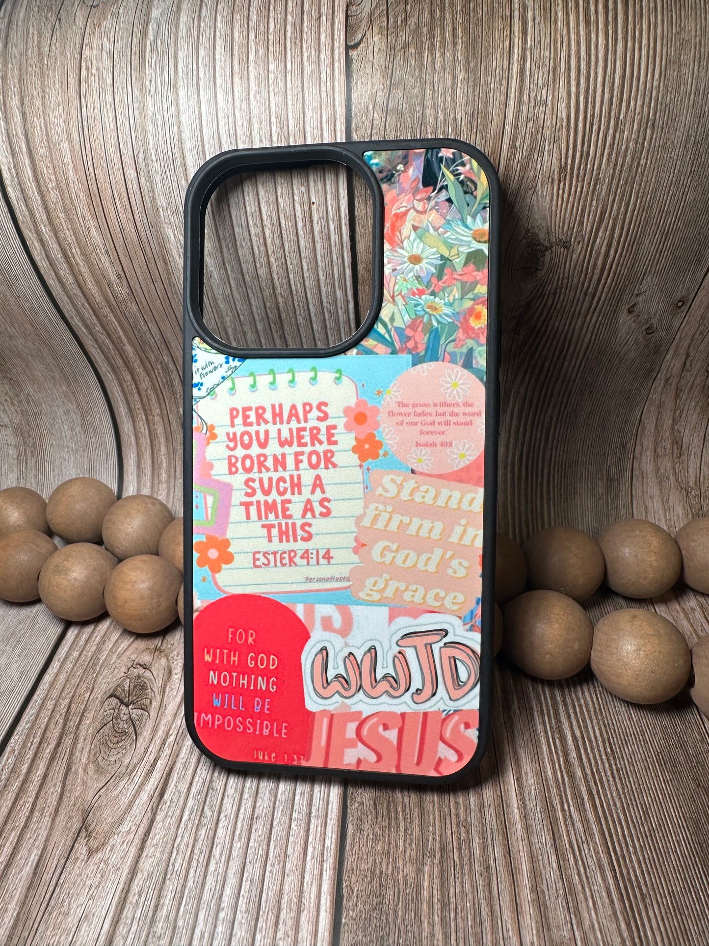 Christian aesthetic pressed phone case *6OPTIONS *15SIZES