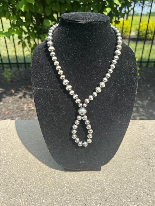 8-12mm graduated navajo styl pearl lasso necklace