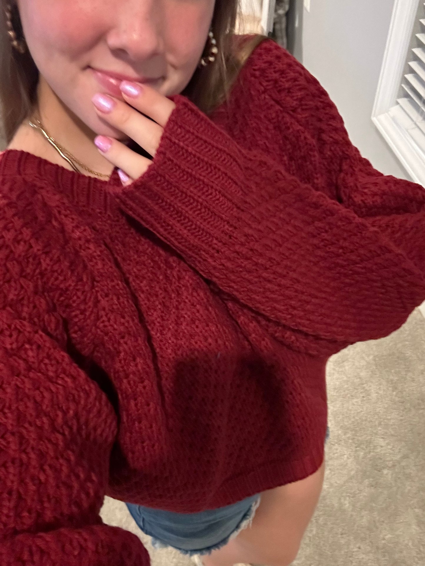 Classic V Neck Tight Knit Sweater