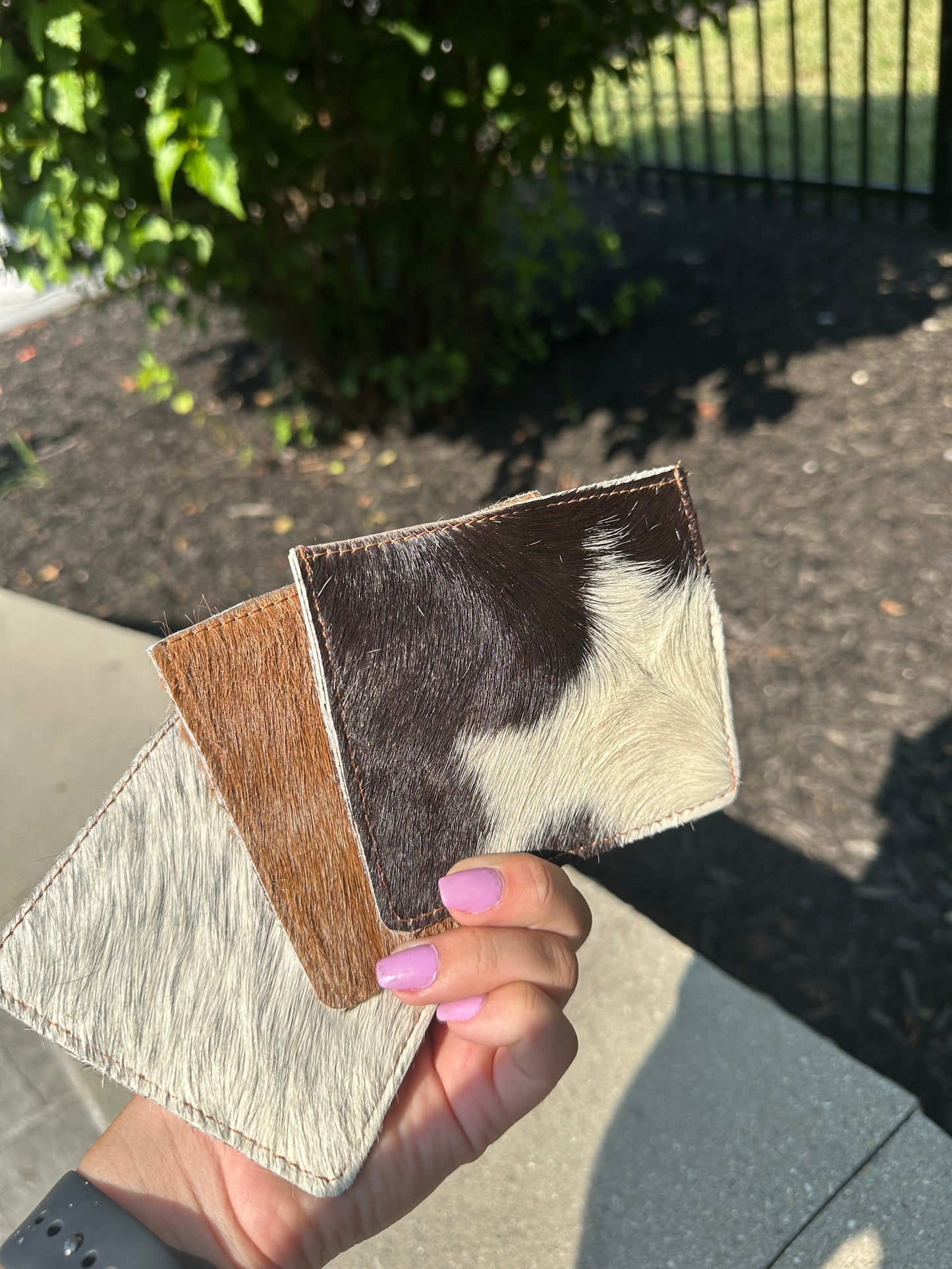 genuine cowhide card case