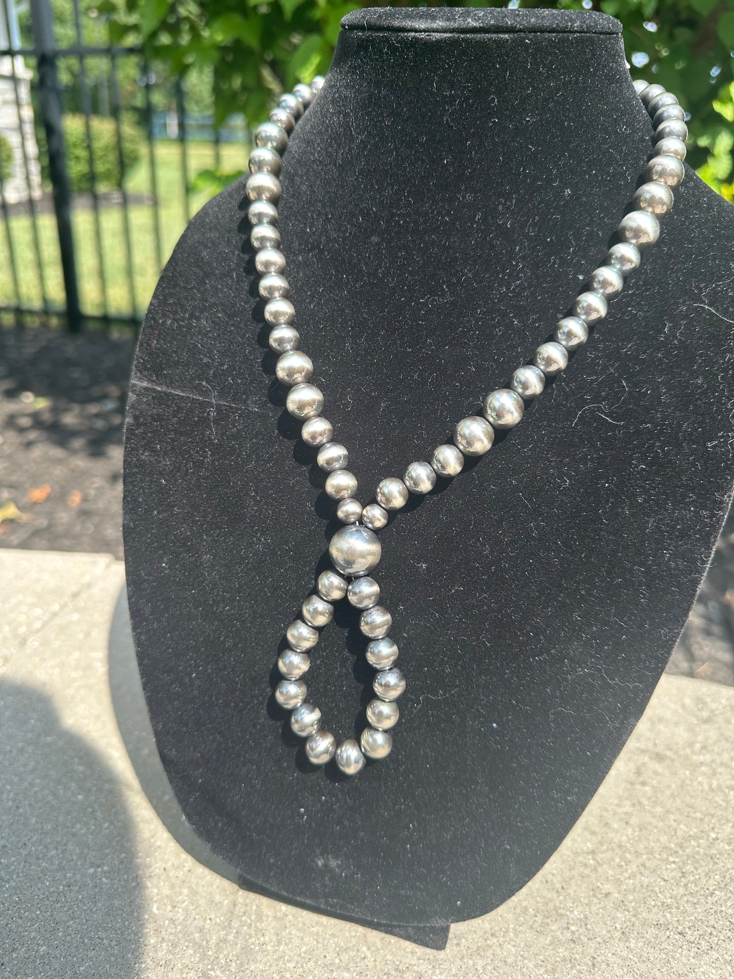 8-12mm graduated navajo styl pearl lasso necklace