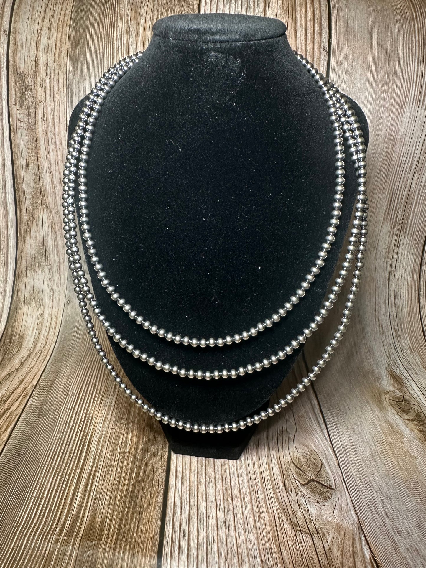 4mm  Build Your Own Sterling Silver Pearls Necklace 14"-24"