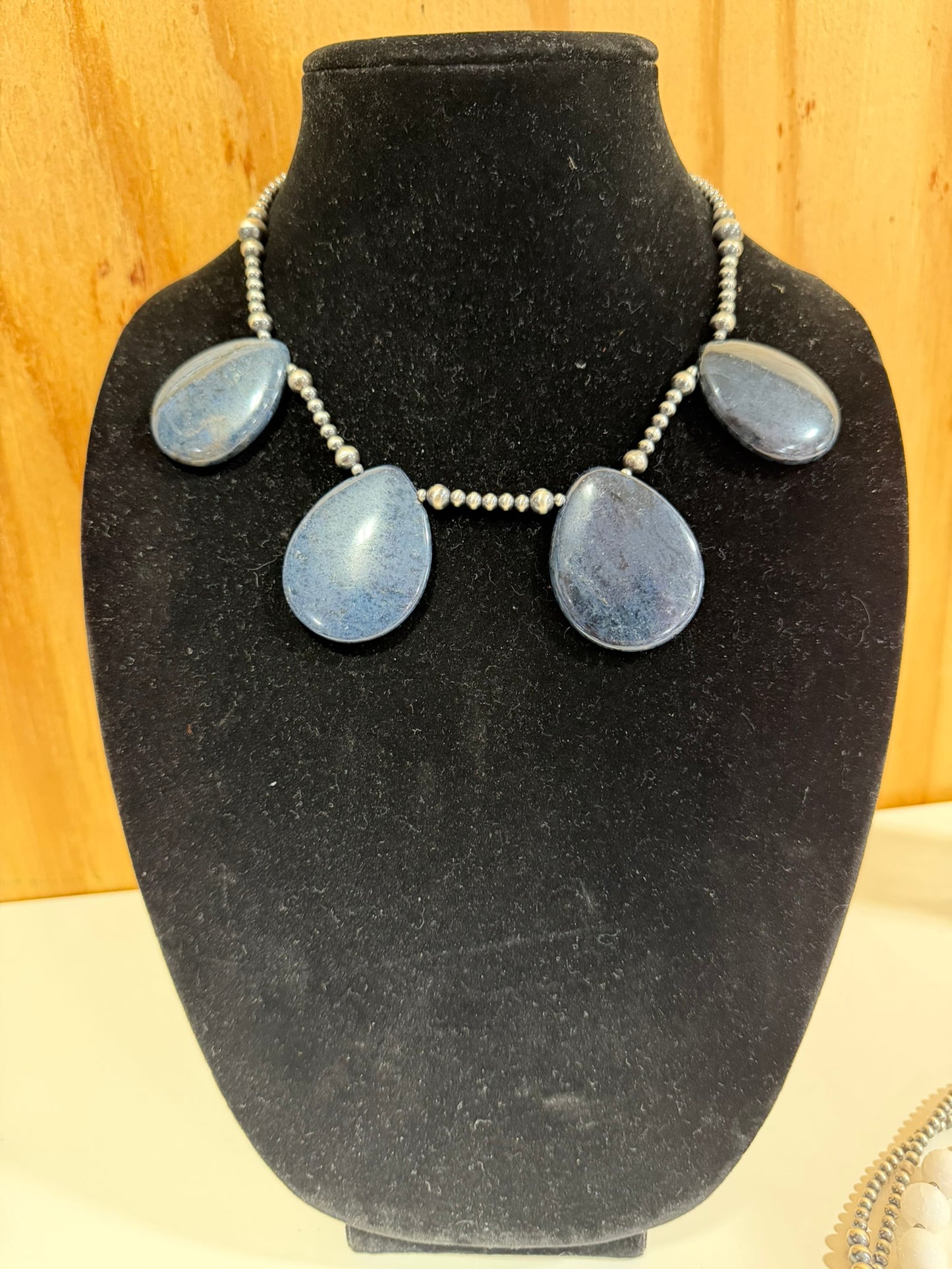 tear drop lapis necklace