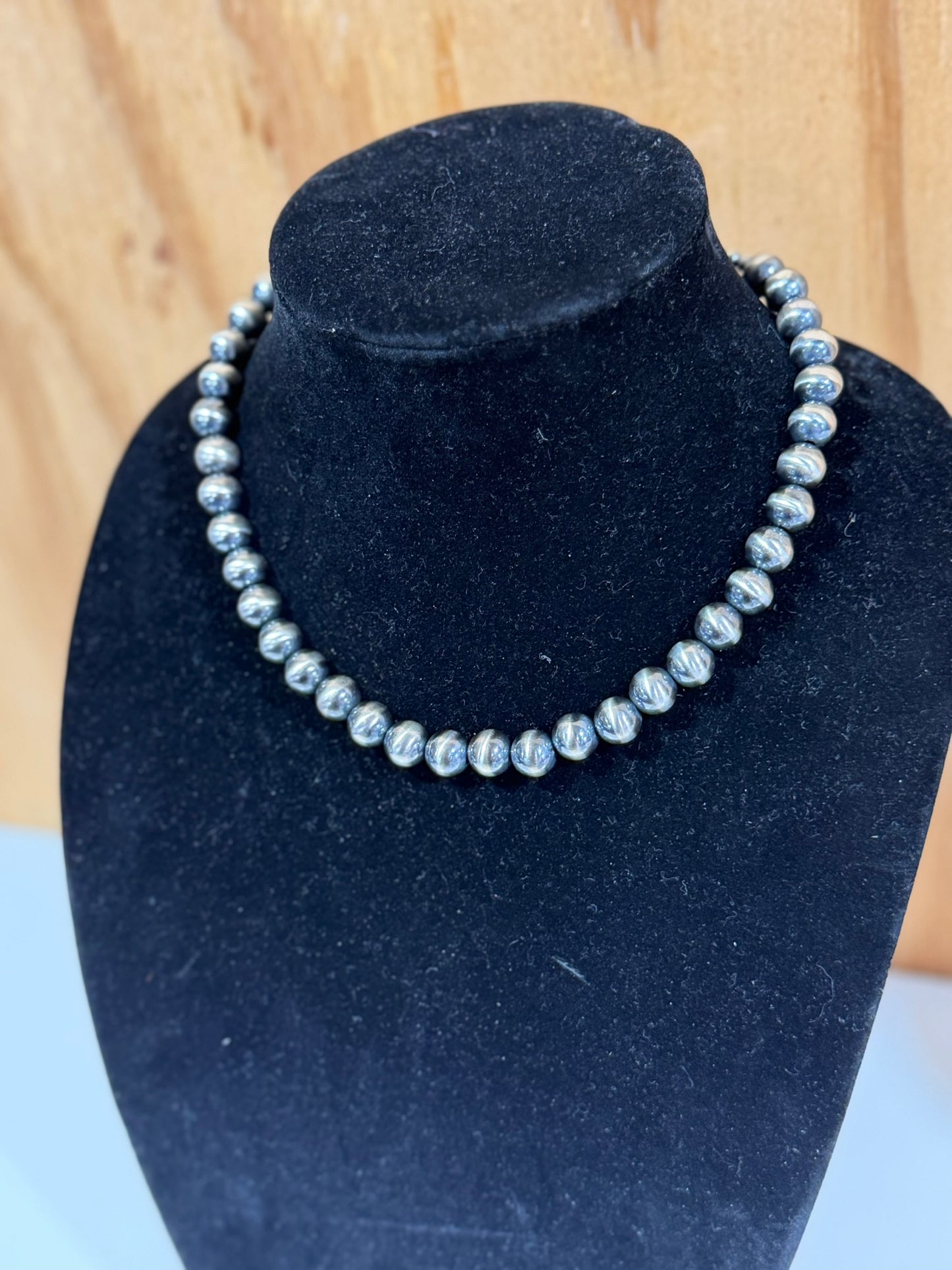 10mm Build Your Own Sterling Silver Pearls Necklace 14"-24"