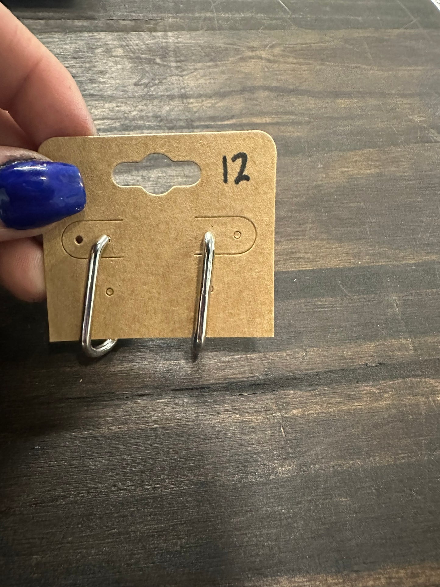 Dainty Link Hoop Earrings Minimalist Oblong Earrings