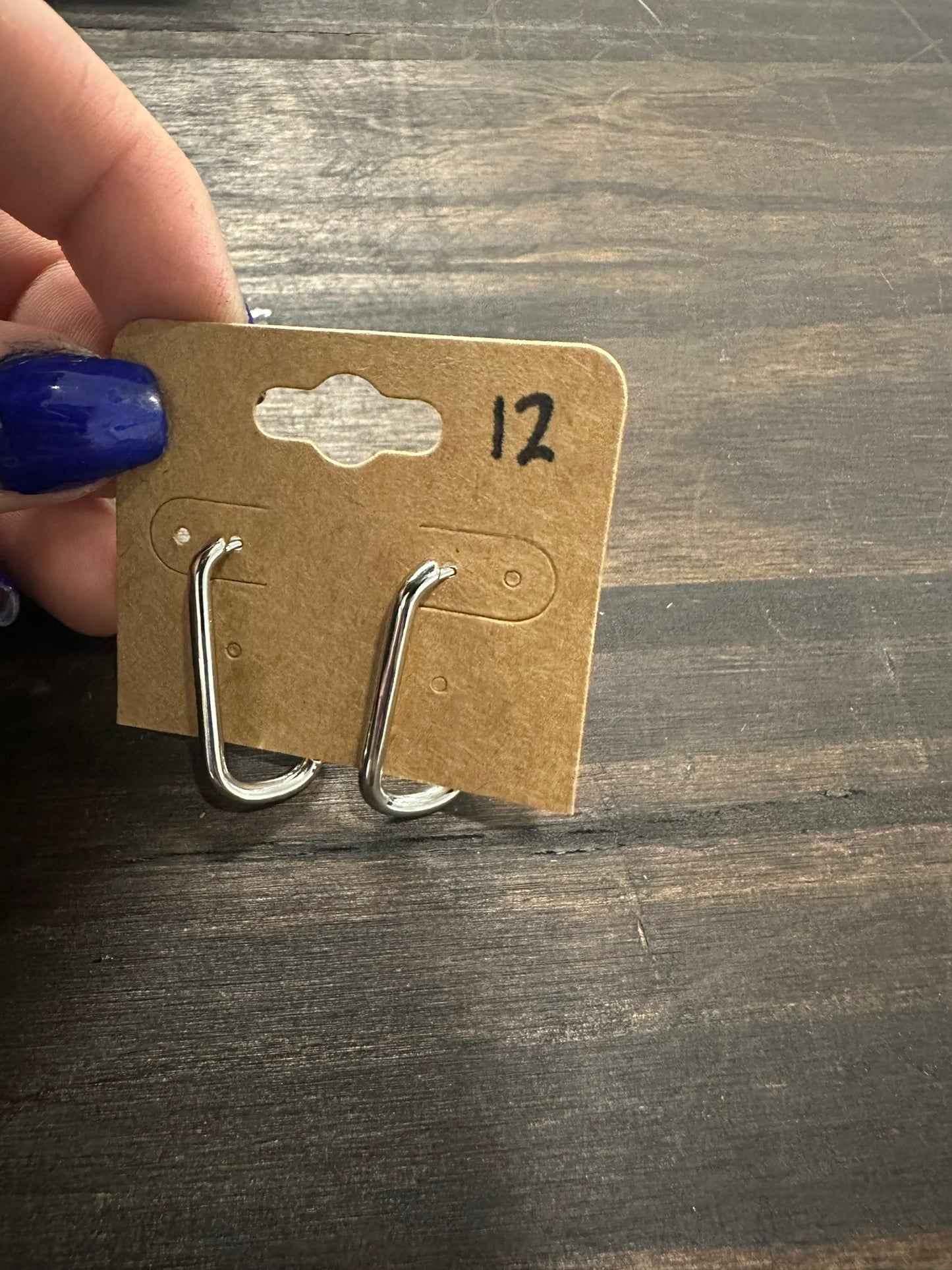 Dainty Link Hoop Earrings Minimalist Oblong Earrings