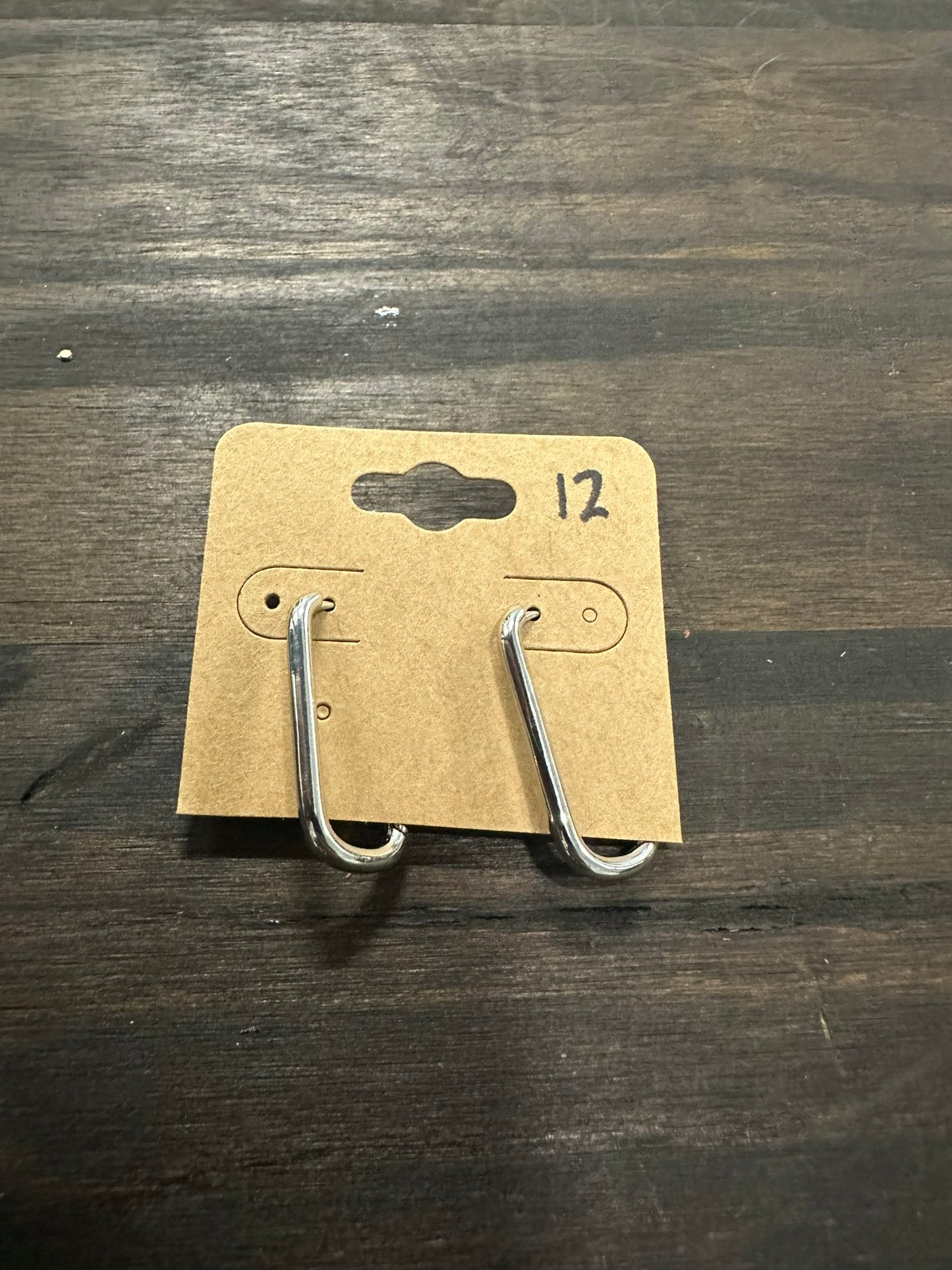 Dainty Link Hoop Earrings Minimalist Oblong Earrings