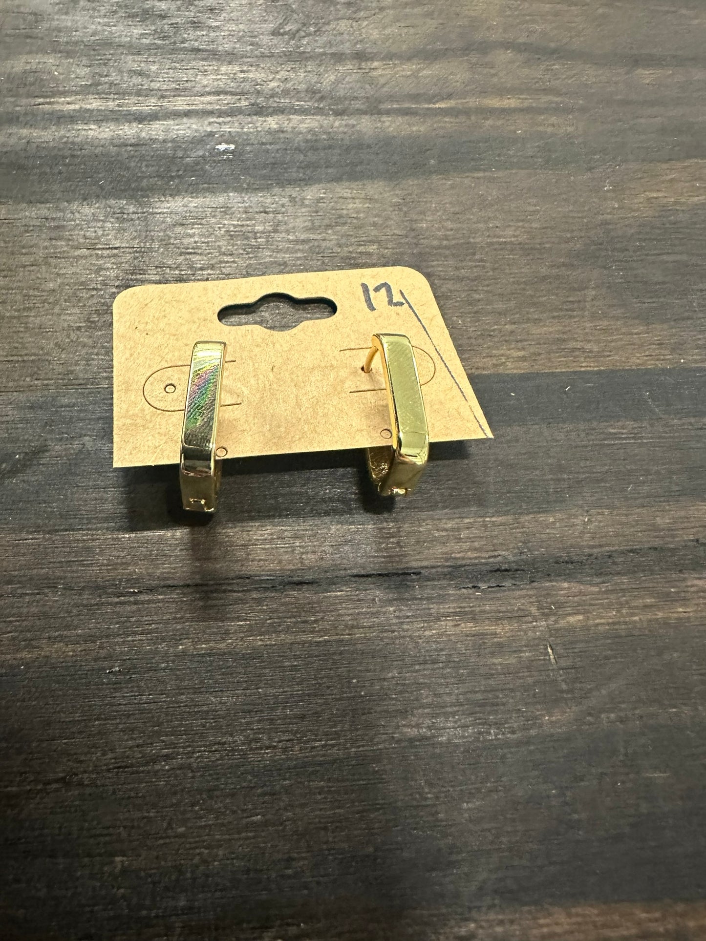 Gold Filled Hoop Earrings, Classic Oval Hoops in Gold w/ Click Lock Closure Lightweight Tube Minimalist Earrings U Shaped Hoops