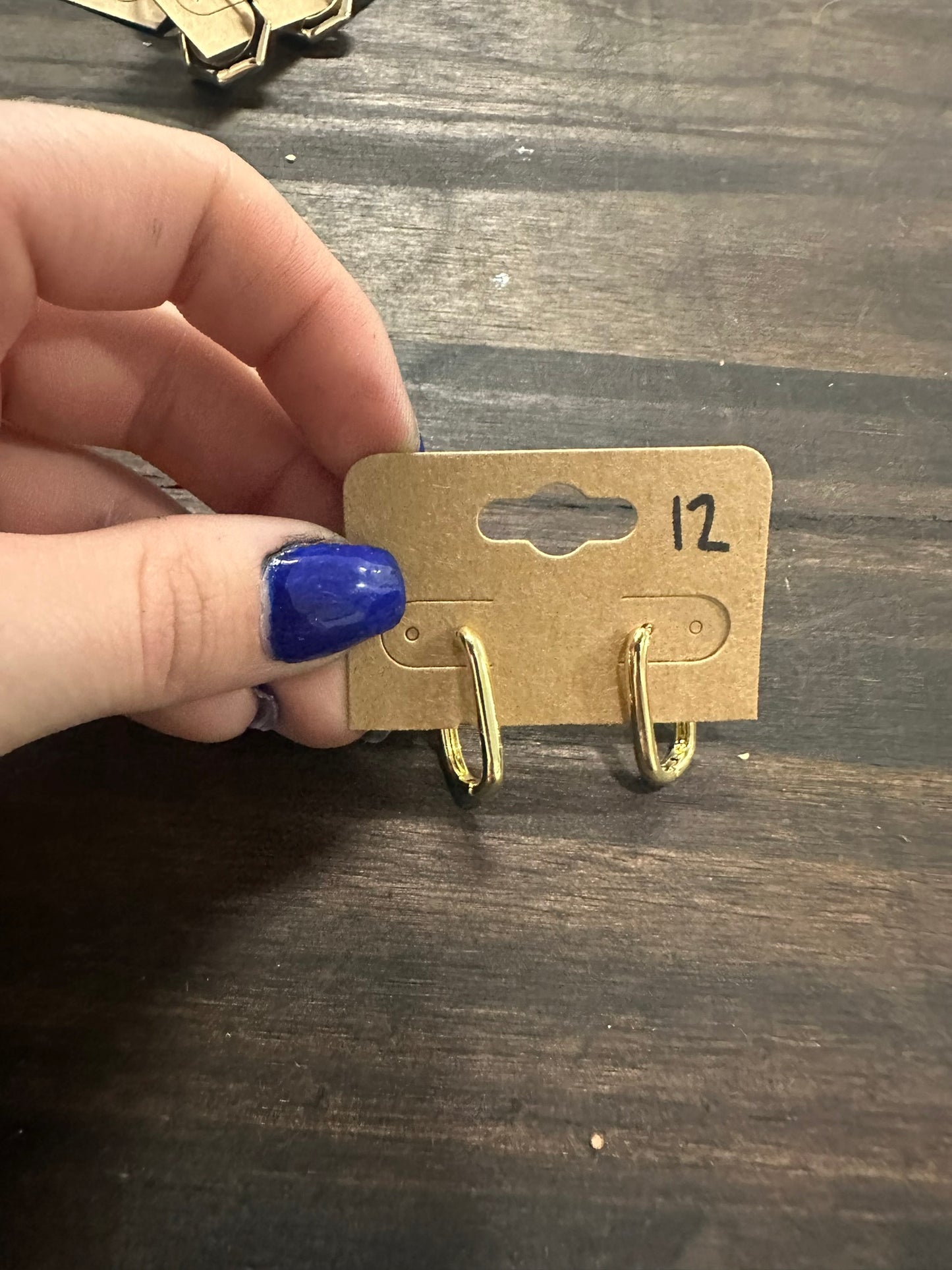 Dainty Link Hoop Earrings Minimalist Oblong Earrings