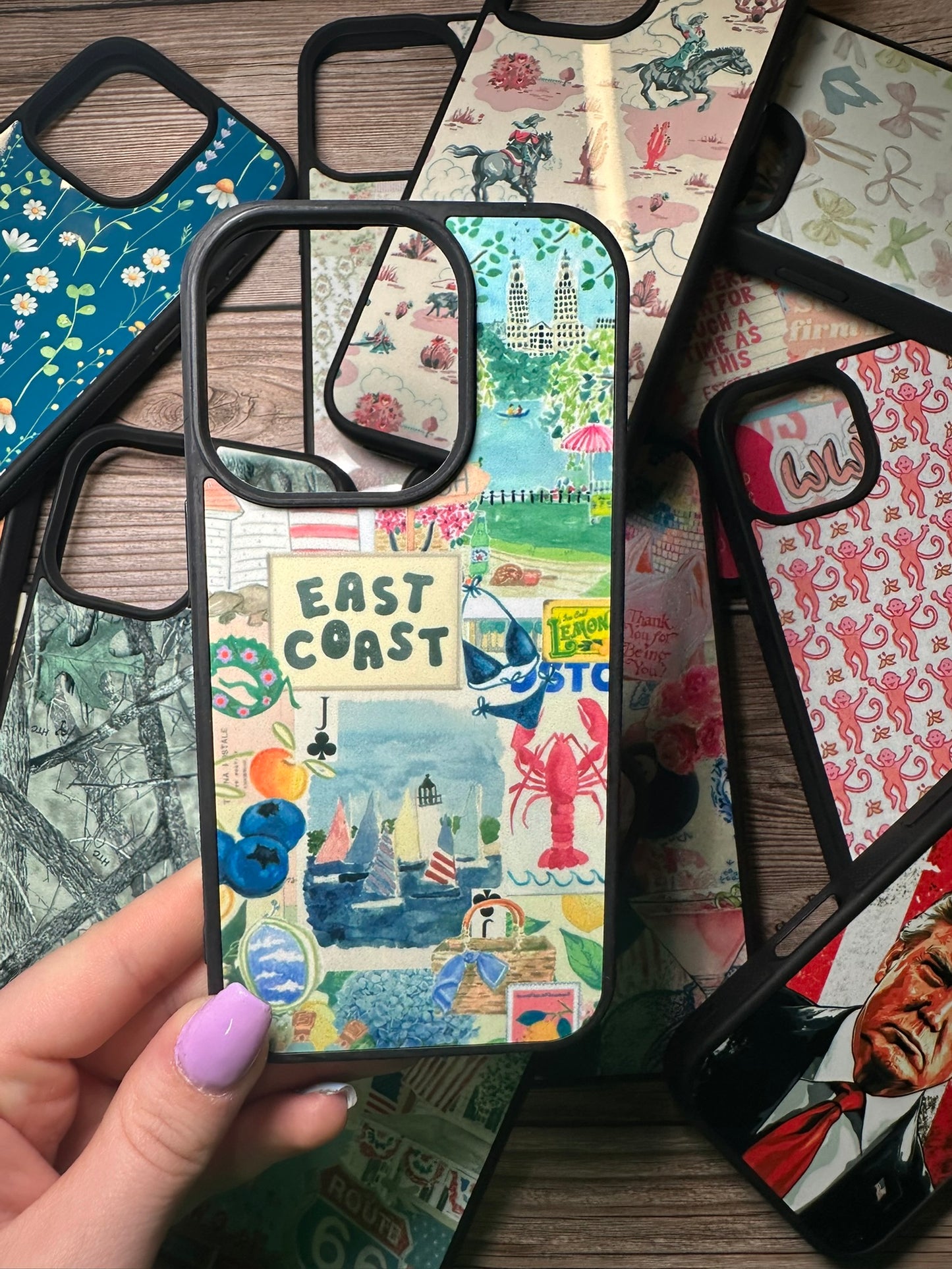 Costal Cowgirl pressed phone case *6OPTIONS *15SIZES