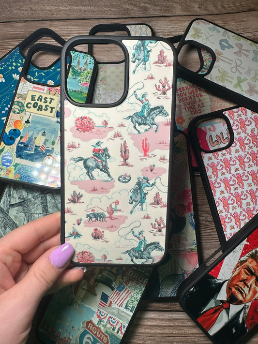 Cowgirl aesthetic pressed phone case *6OPTIONS *15SIZES