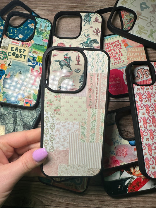 Preppy aesthetic pressed phone case *6OPTIONS *15SIZES