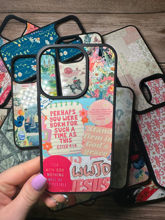 Christian aesthetic pressed phone case *6OPTIONS *15SIZES