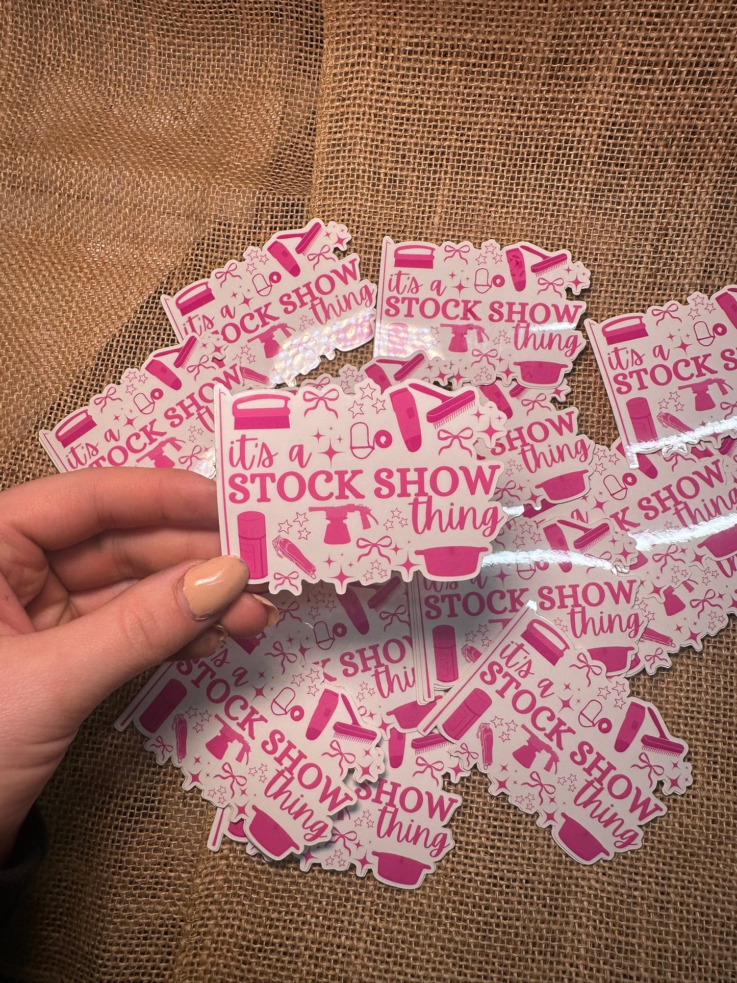 ITS A STOCK SHOW THING STICKER