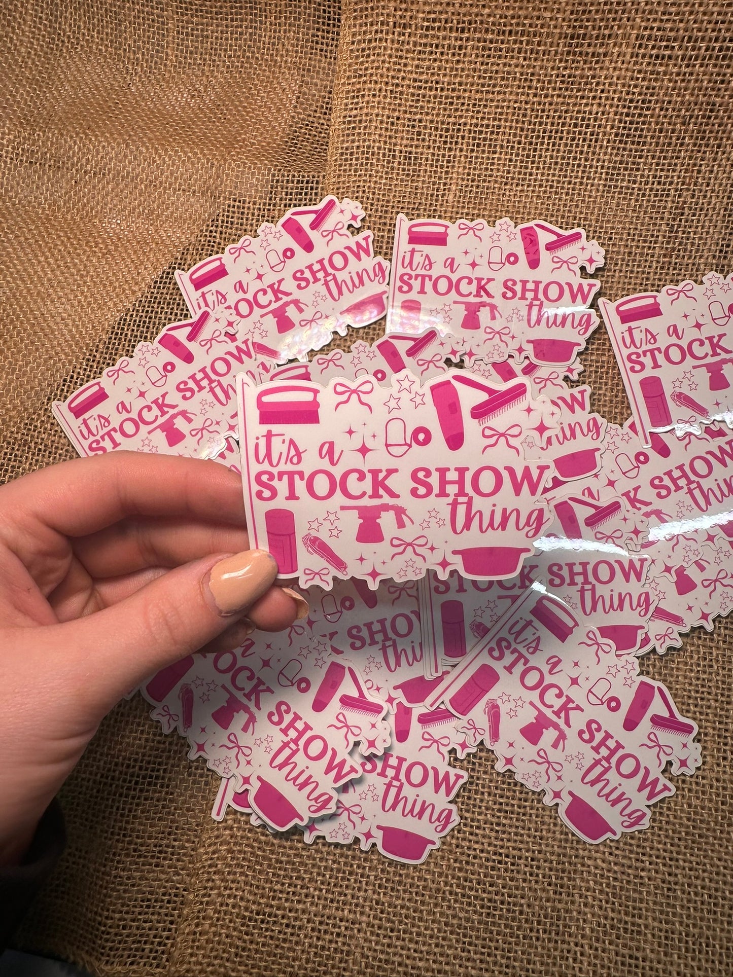 ITS A STOCK SHOW THING STICKER
