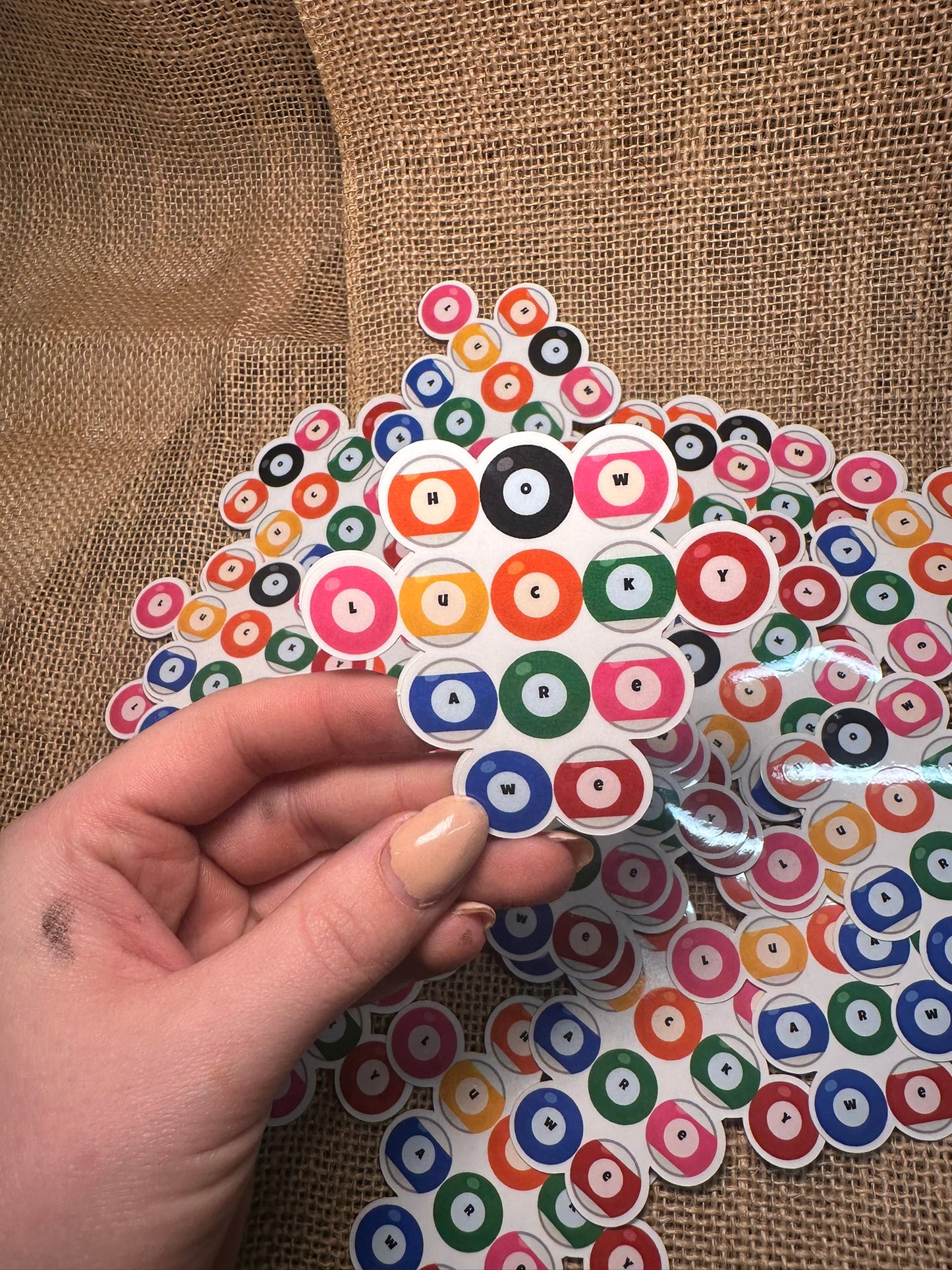 How Lucky Are We Sticker