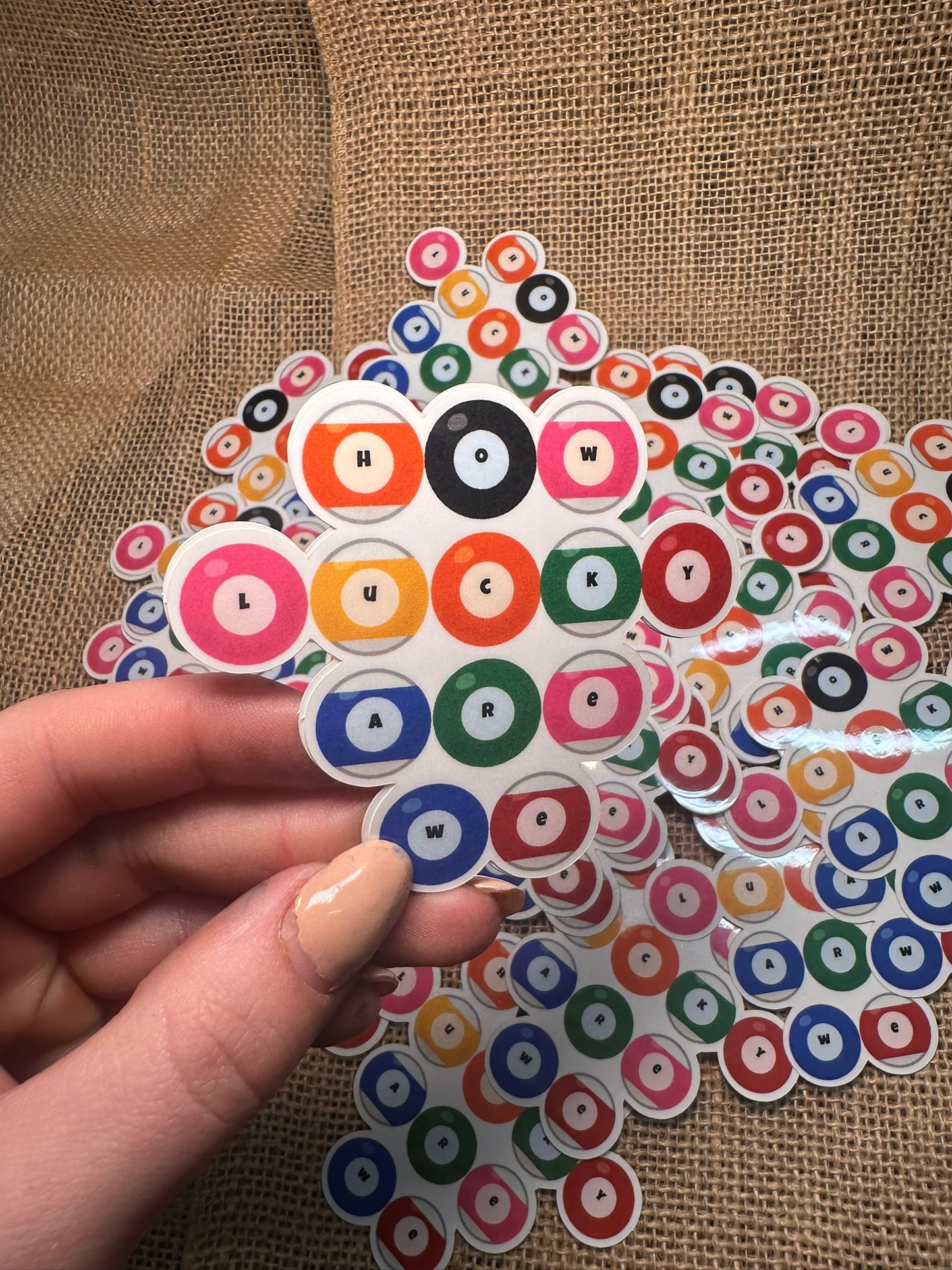 How Lucky Are We Sticker