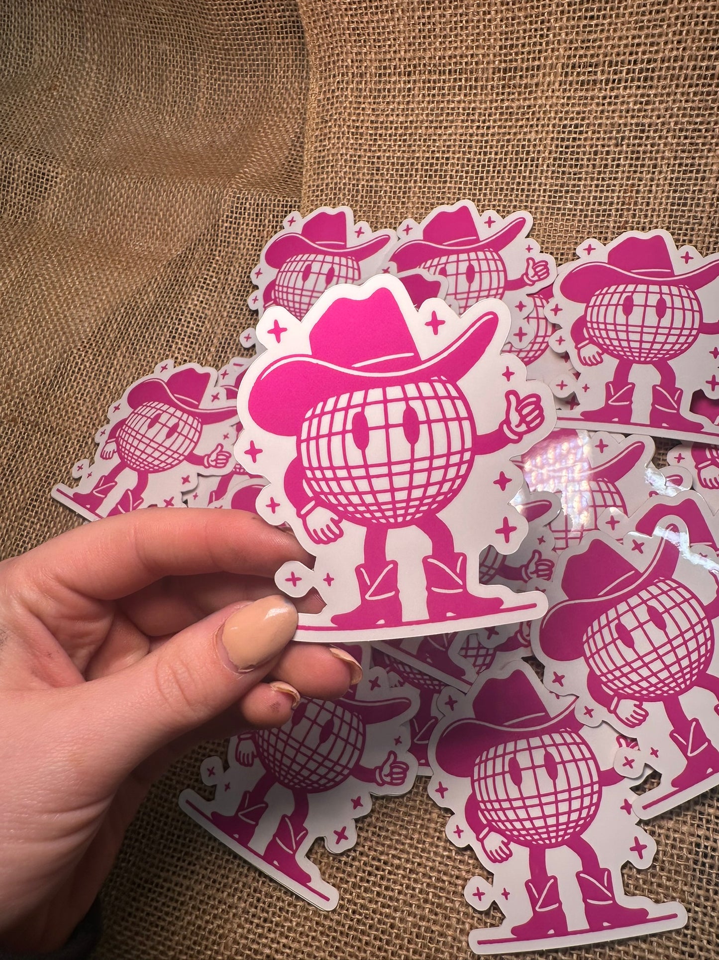 DISCO COWBOY STICKER