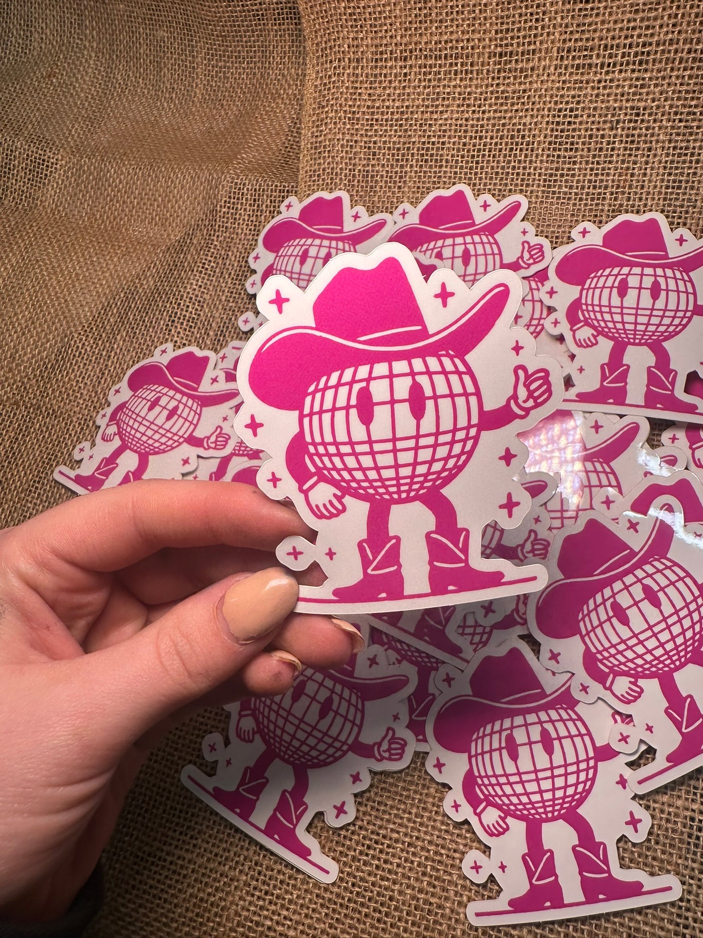 DISCO COWBOY STICKER