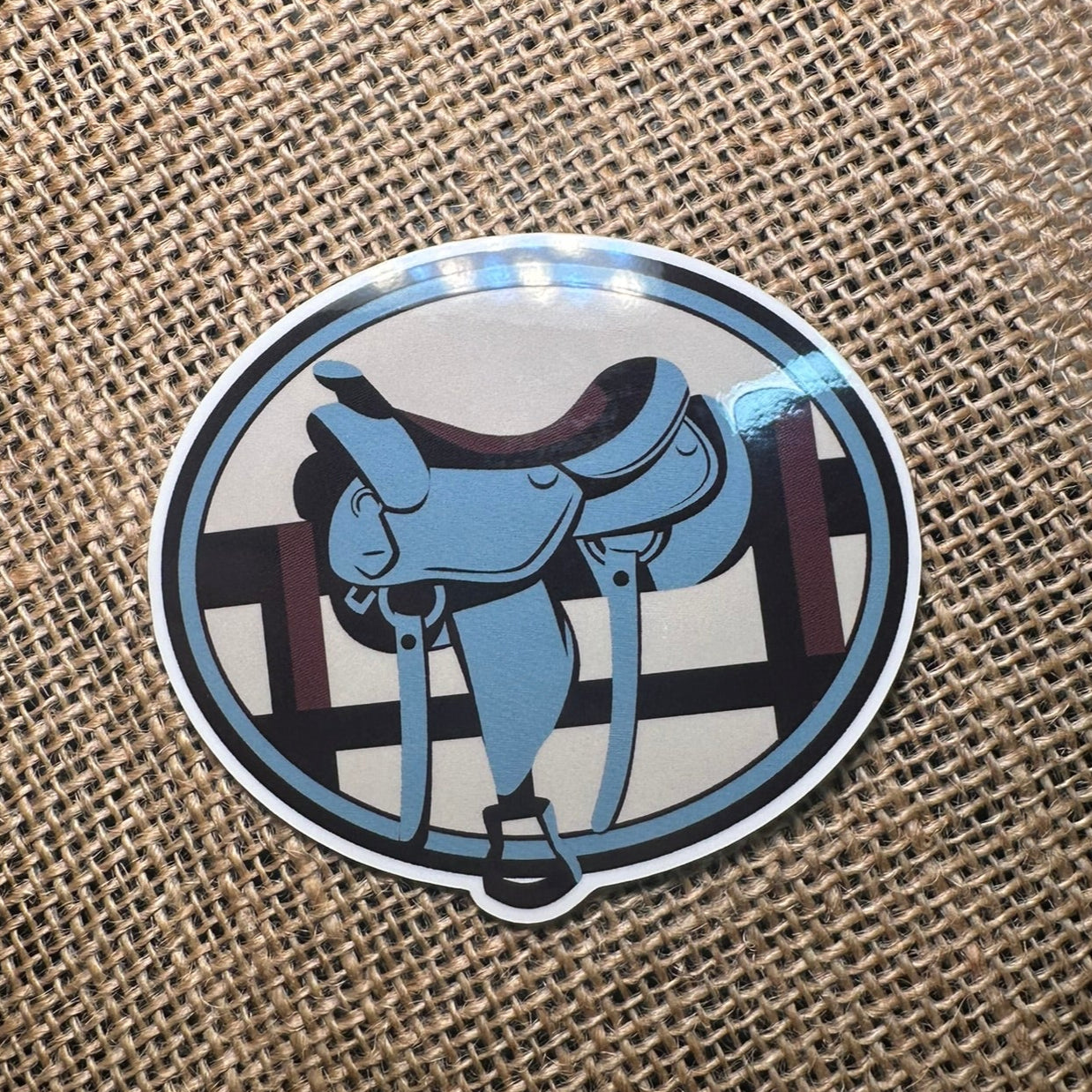 Horse Saddle Sticker