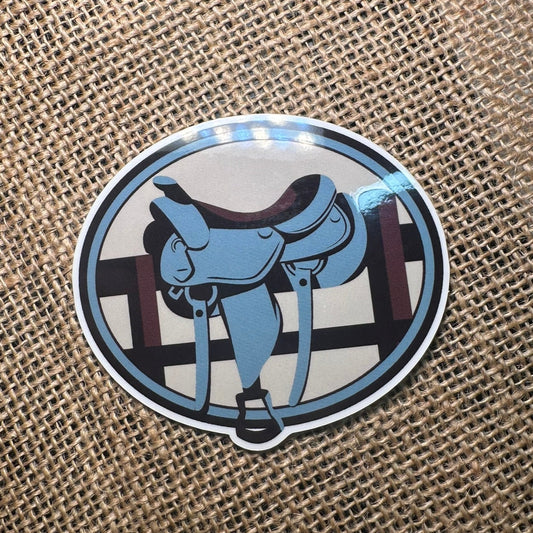 Horse Saddle Sticker