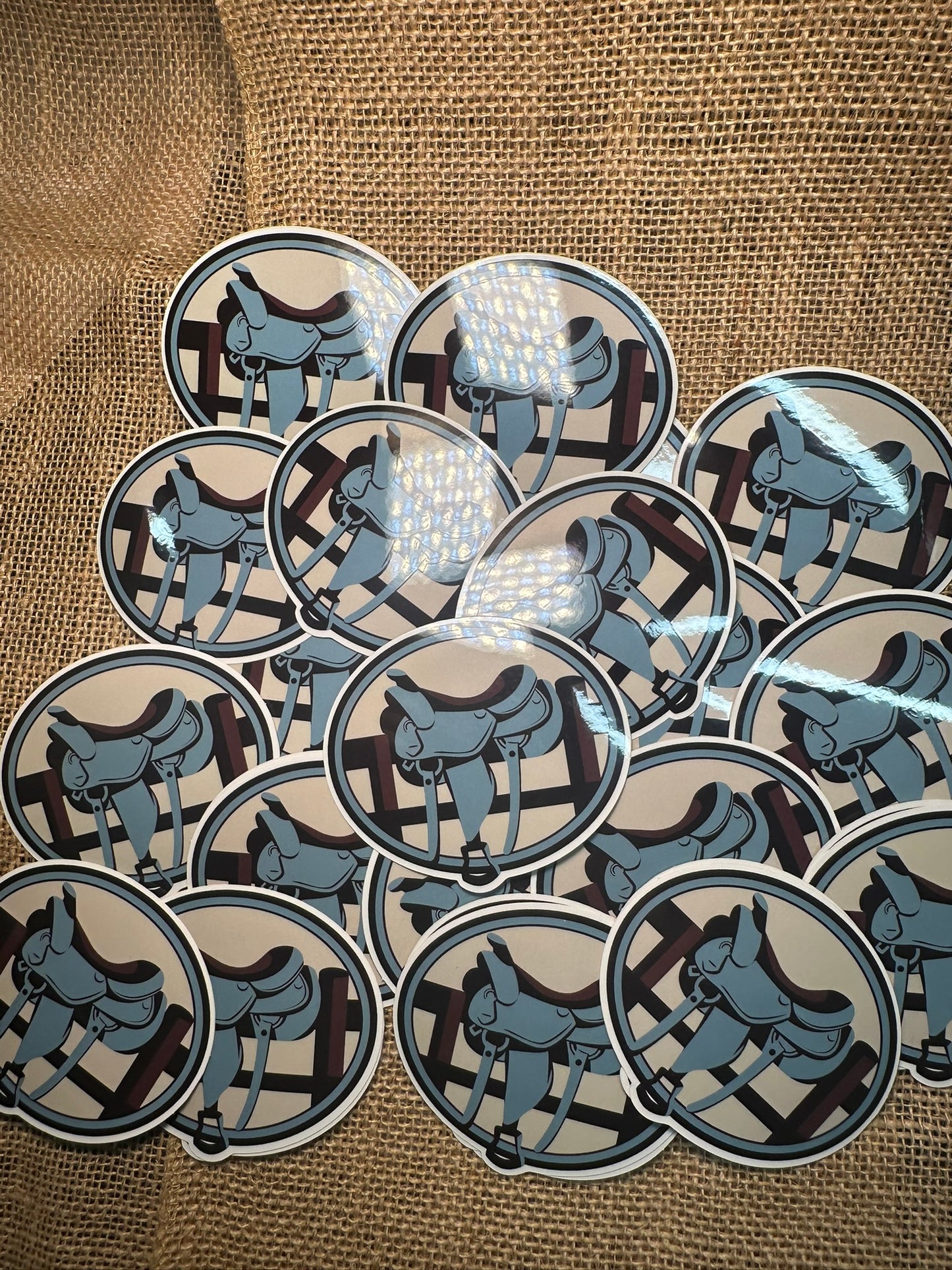 Horse Saddle Sticker