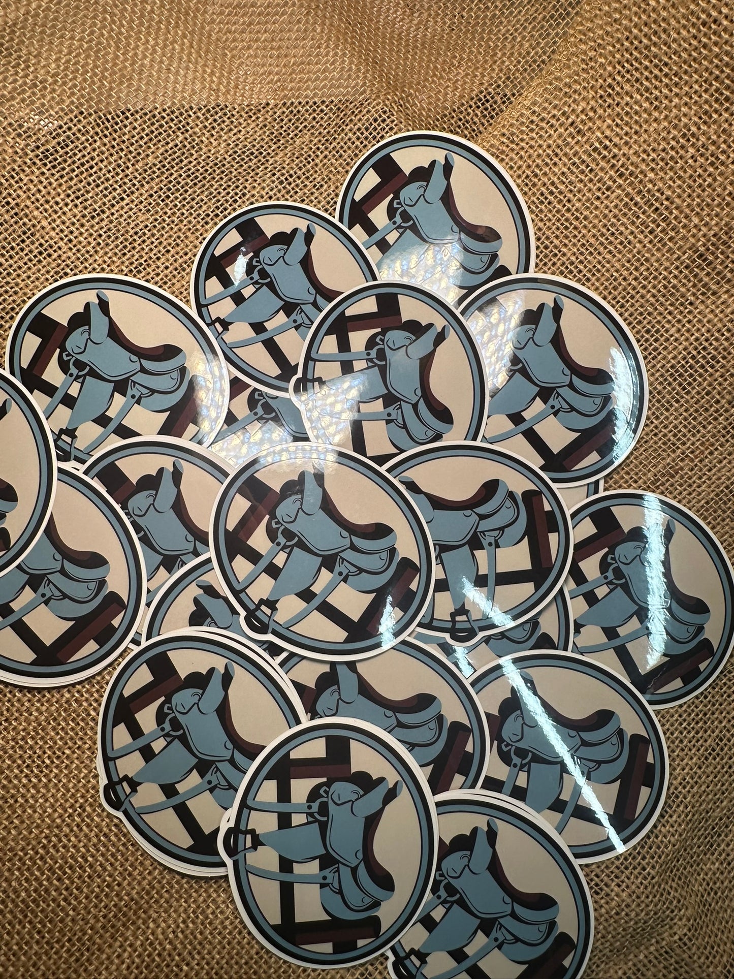 Horse Saddle Sticker