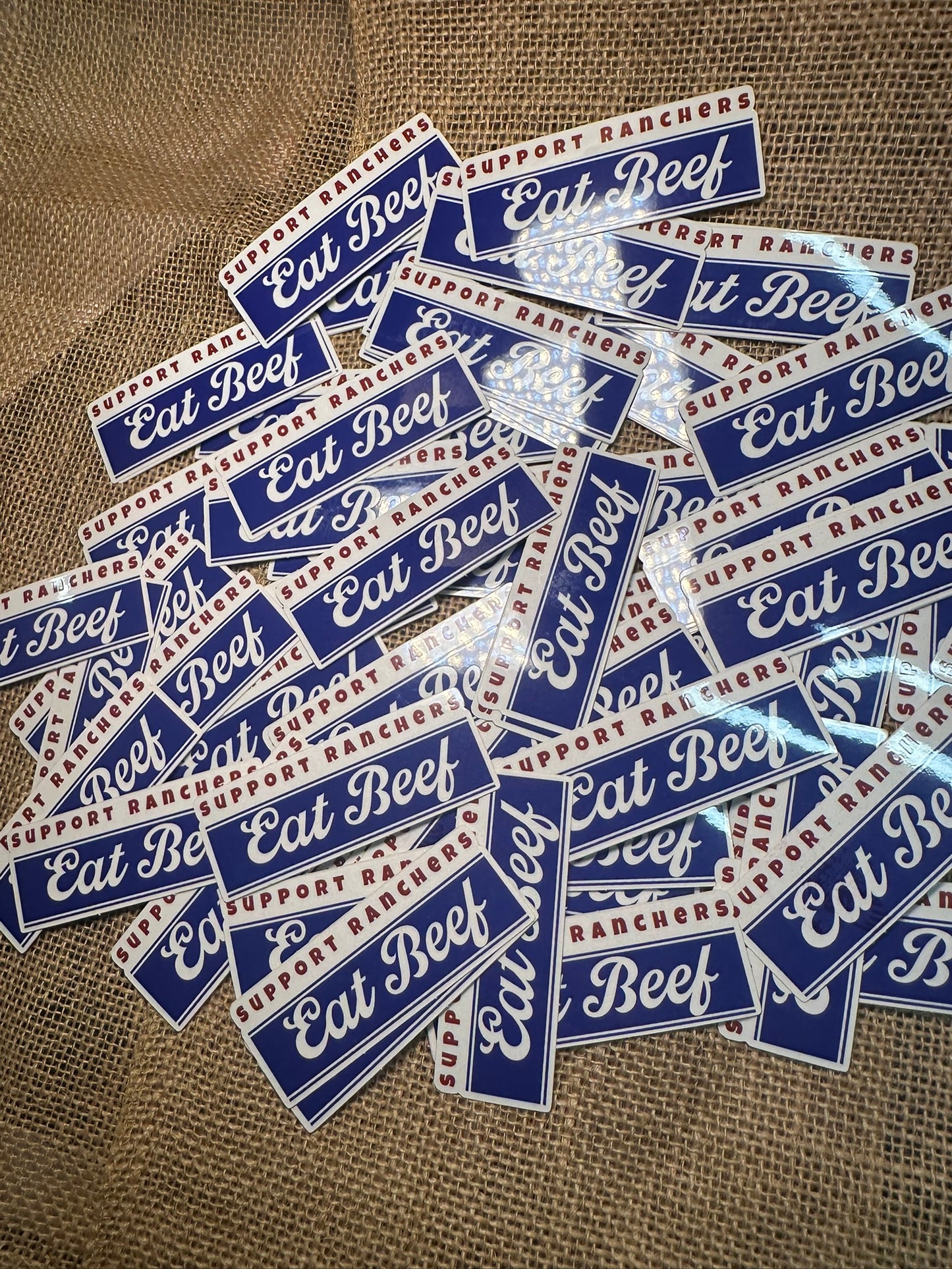 SUPPORT RANCHERS EAT BEEF STICKER