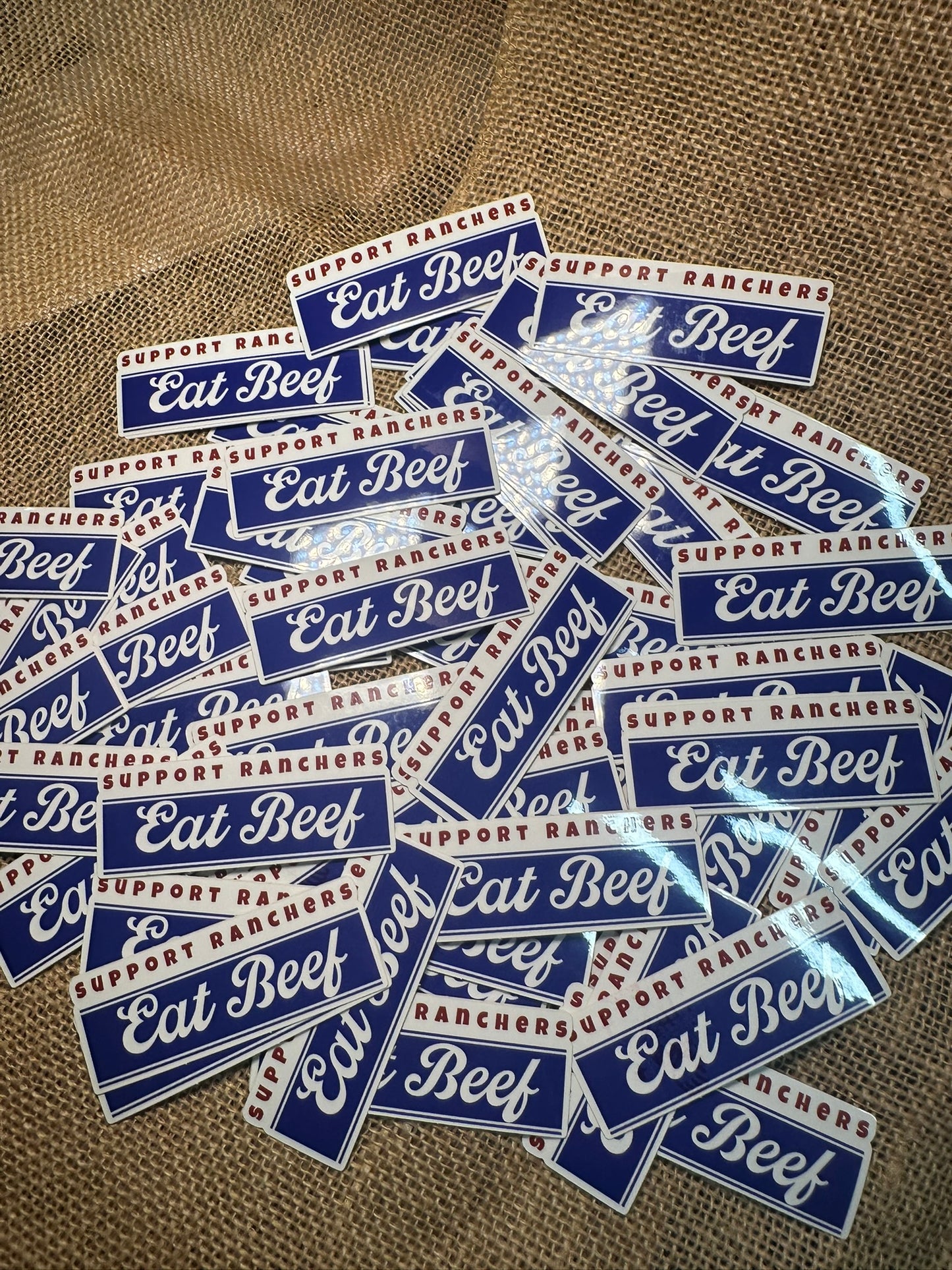 SUPPORT RANCHERS EAT BEEF STICKER