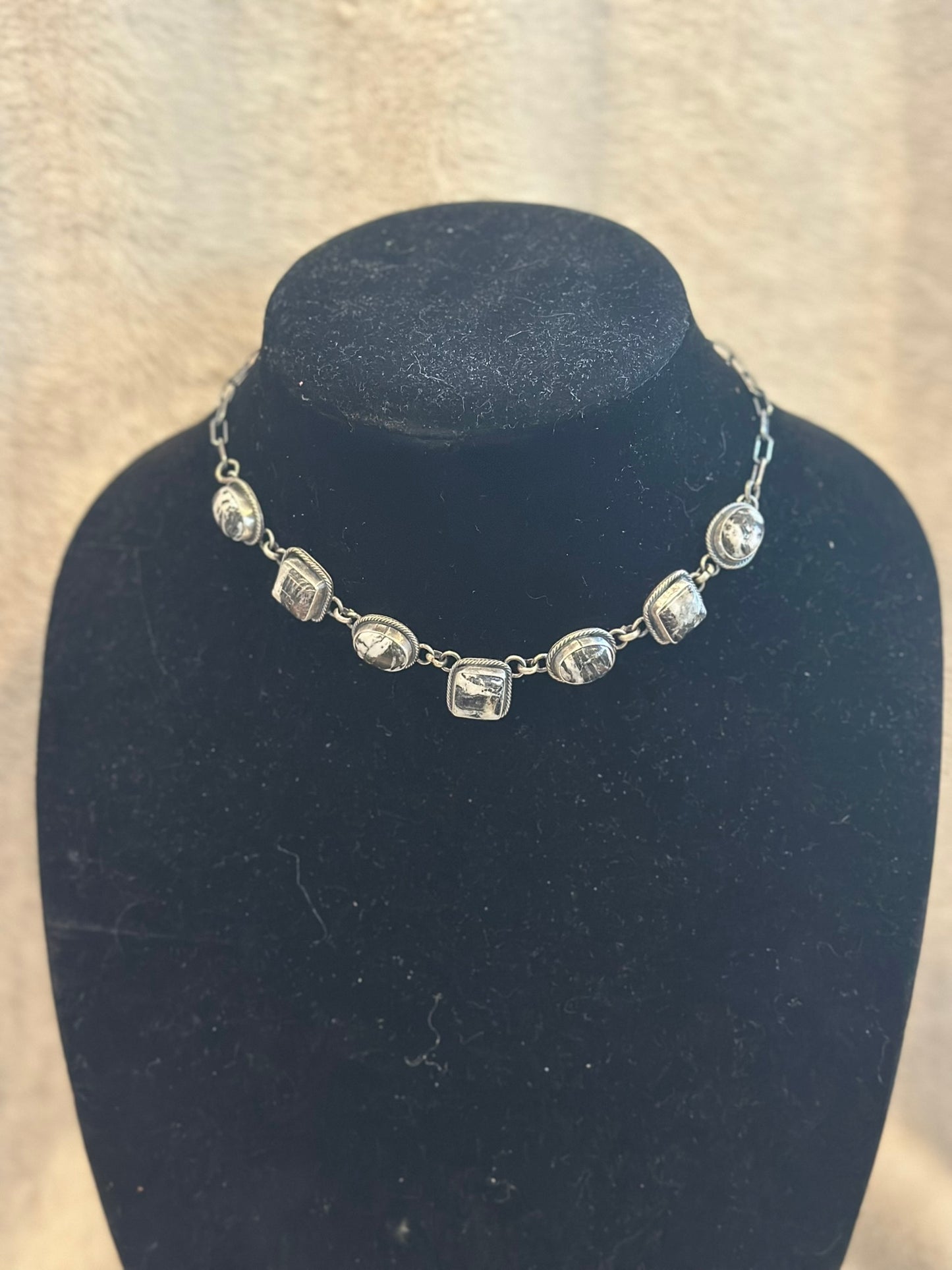 white buffalo stone choker