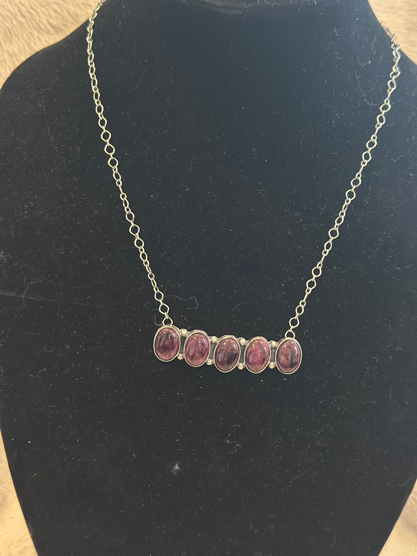five stone bar necklace