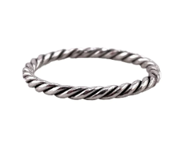 Rope 2.8mm Band Ring Sterling Silver