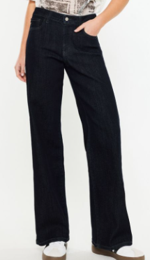 crater high rise wide leg jeans