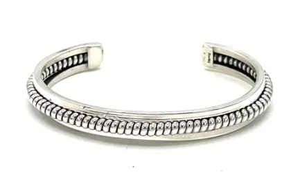 Navajo Handmade Silver Bracelet - Aline Tahe