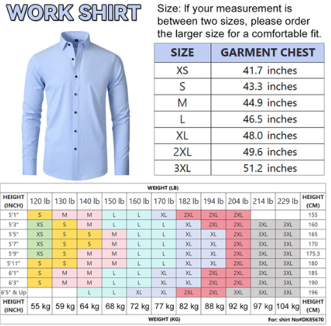 Men's button down - Wrinkle-Resistant - longsleeve