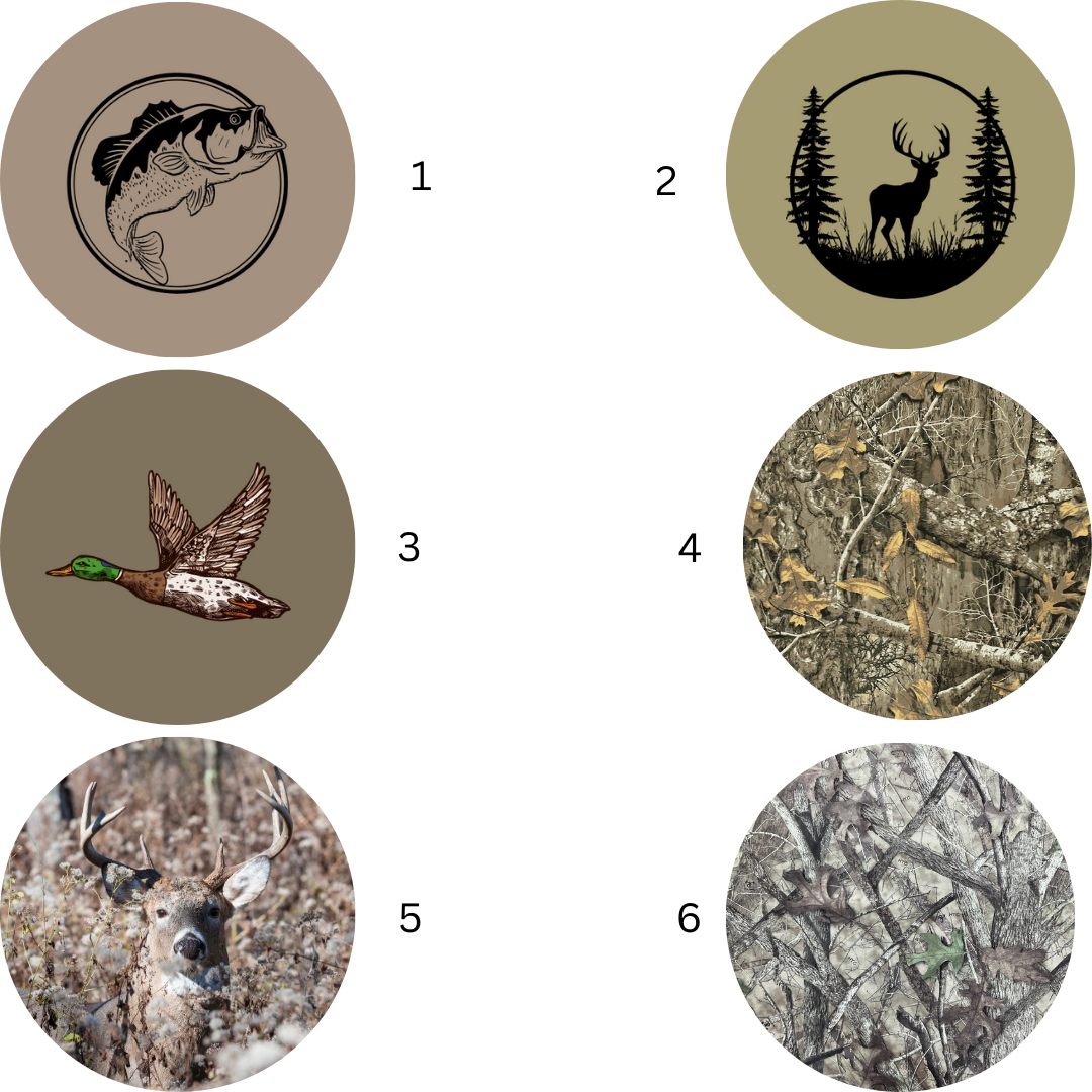 Camo//Hunting//Fishing Car Coasters
