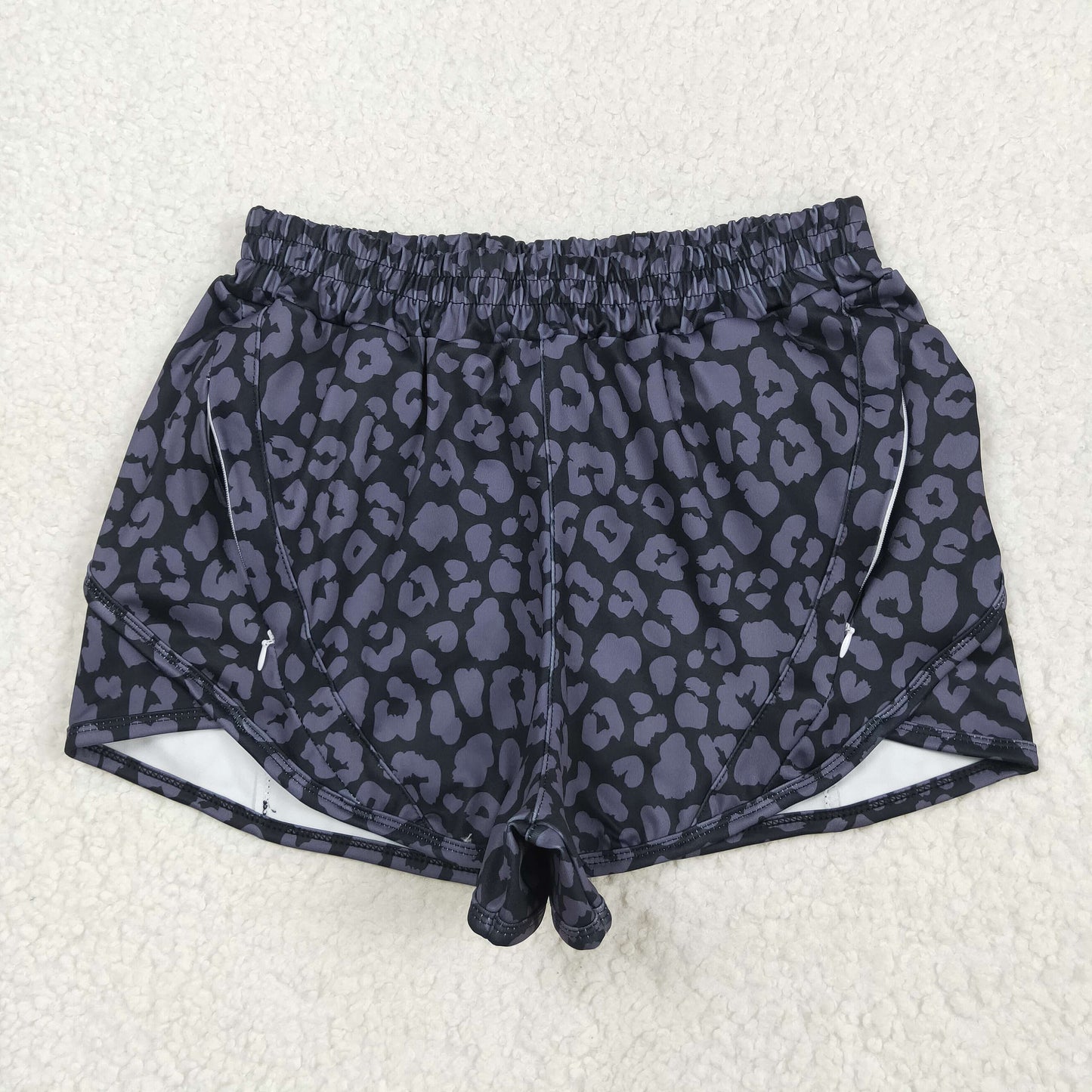 Western Camo Leopard Yoga Shorts
