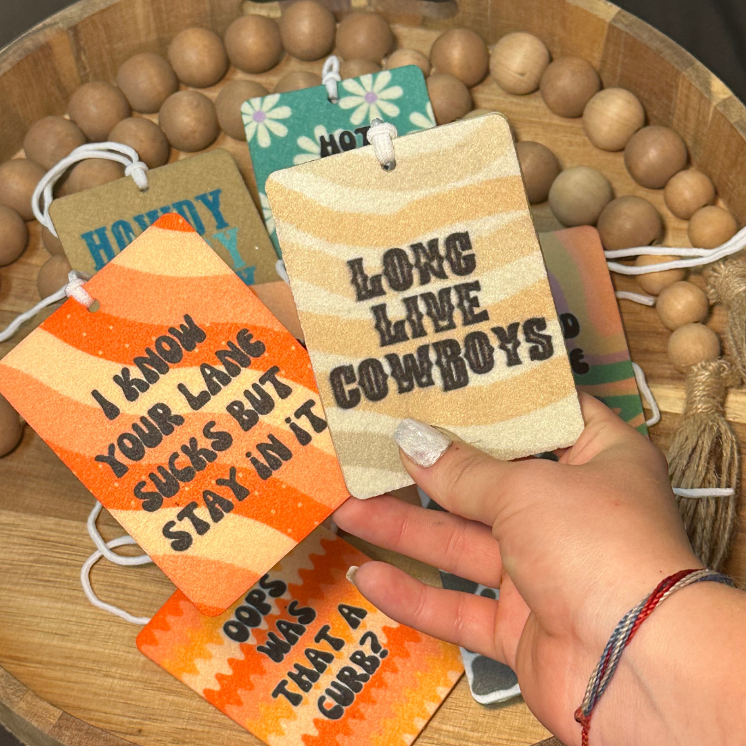 Car freshies - fun sayings - 5-8