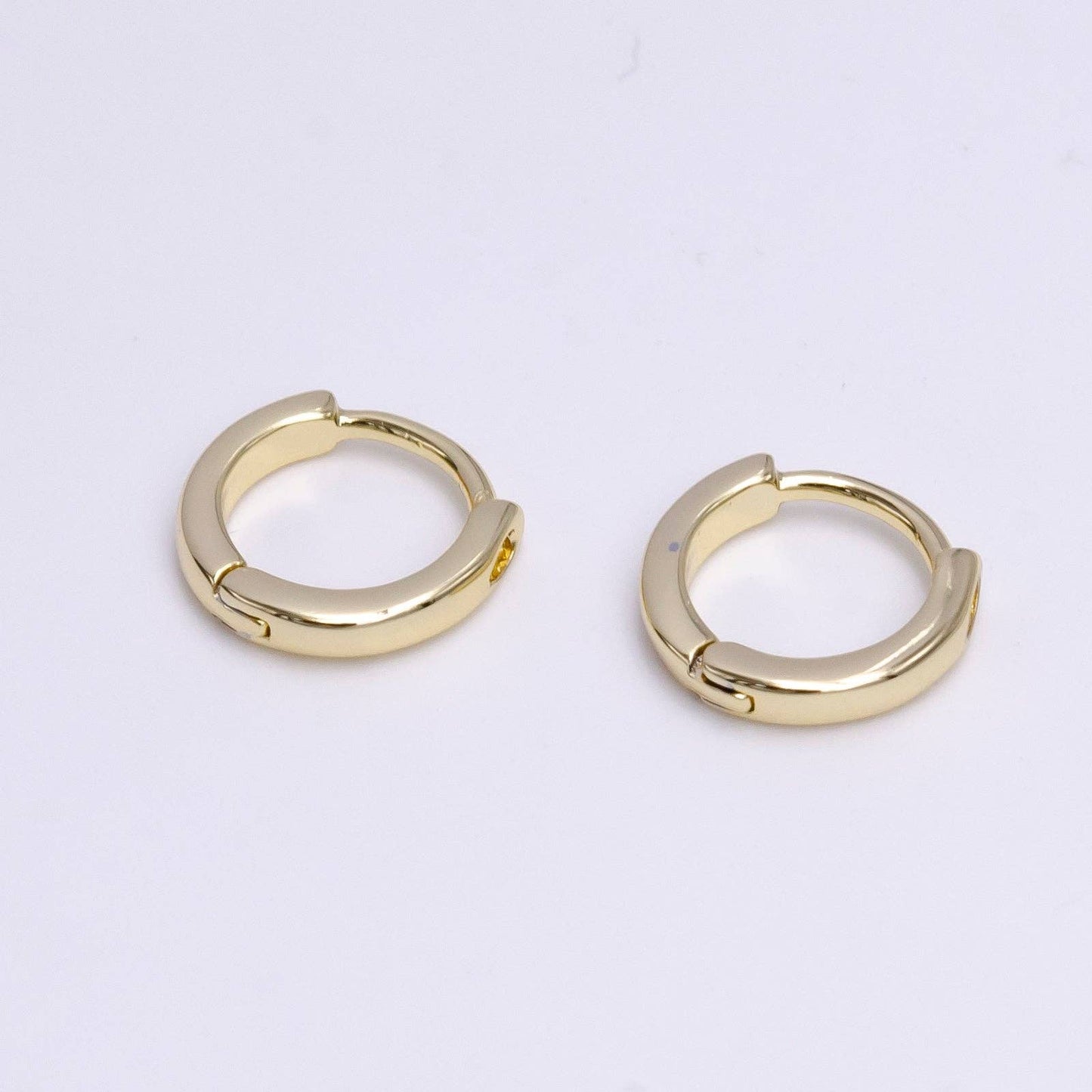 14K Gold-Filled 10mm Mini Flat Cartilage Huggie Earrings