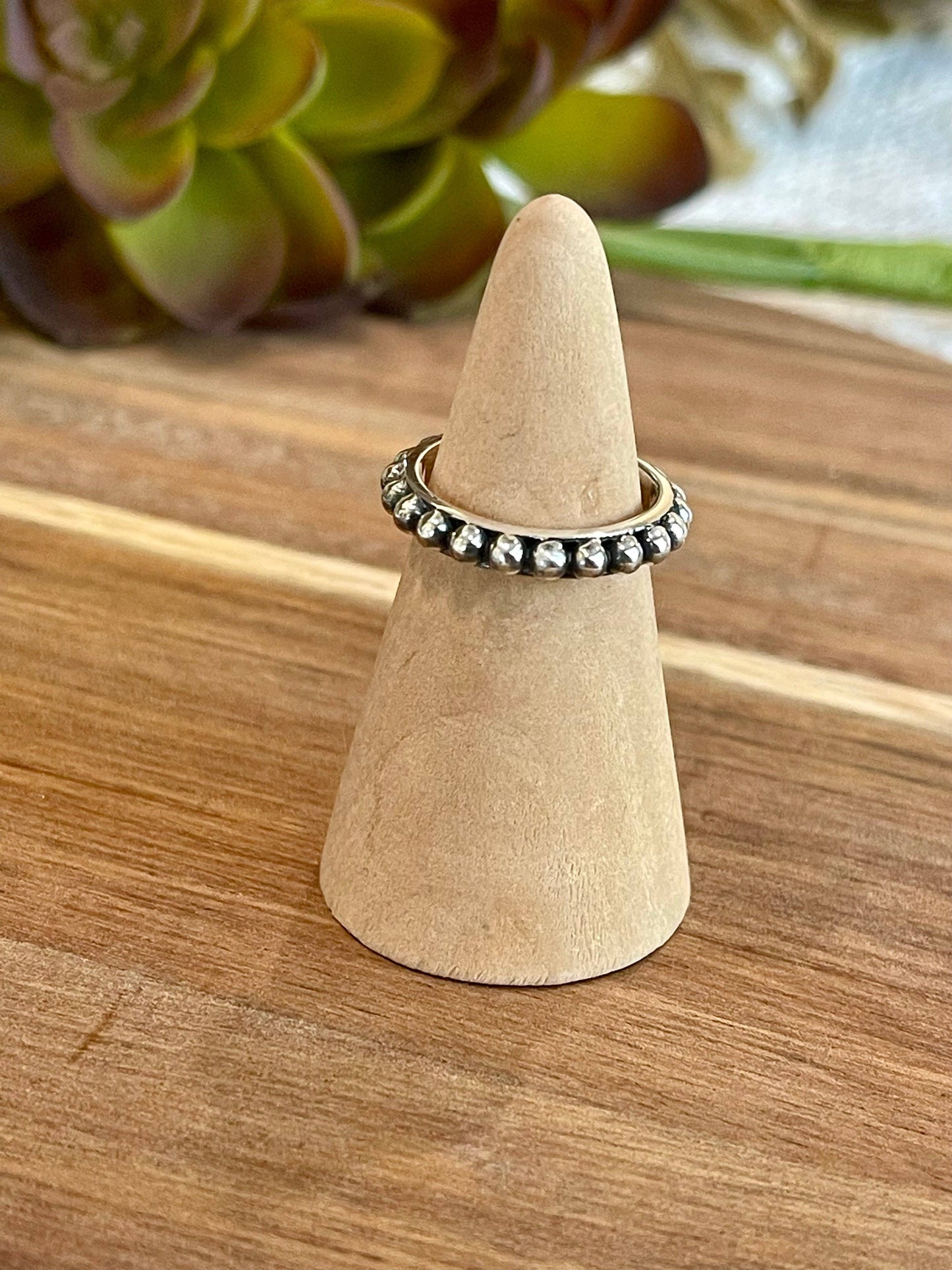 Beautiful Handmade 3mm Sterling Silver Adjustable Ring